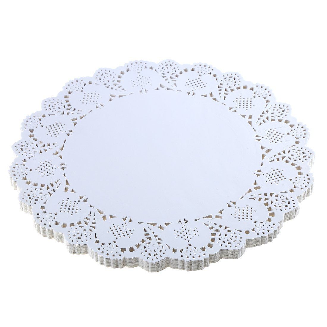 Big Box 10.5, 100 Pieces Lace Doilies Paper Decorative Round Placemats Bulk, Table Runner, Cake Box Liners For Cakes, Desserts, 