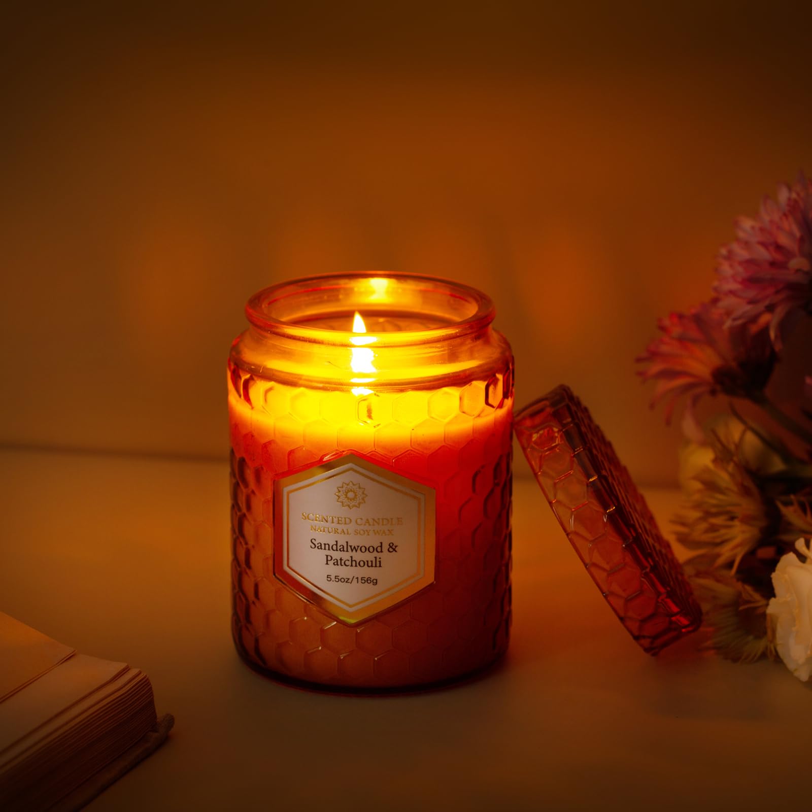 6 Pack Candles for Home Scented, Natural Soy Wax Jar Candles, Aromatherapy Candles Gifts Set for Women, 33 oz 240 Hour Long Last