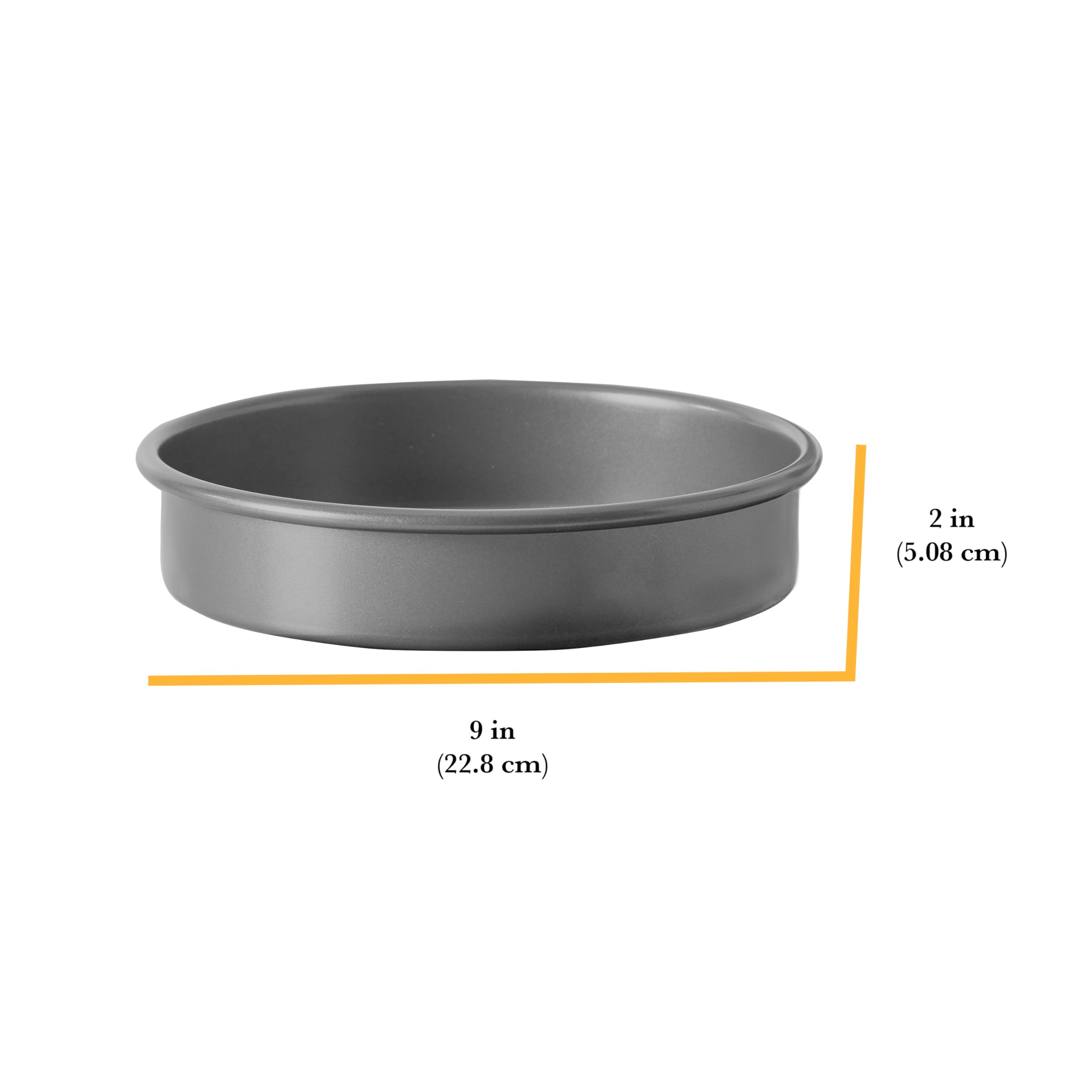 Chicago Metallic 59629 9-Inch Commercial Ii Non-Stick Round Cake Make Traditional Round Cakes Or Layer Cakes, Cheesecakes, Casse