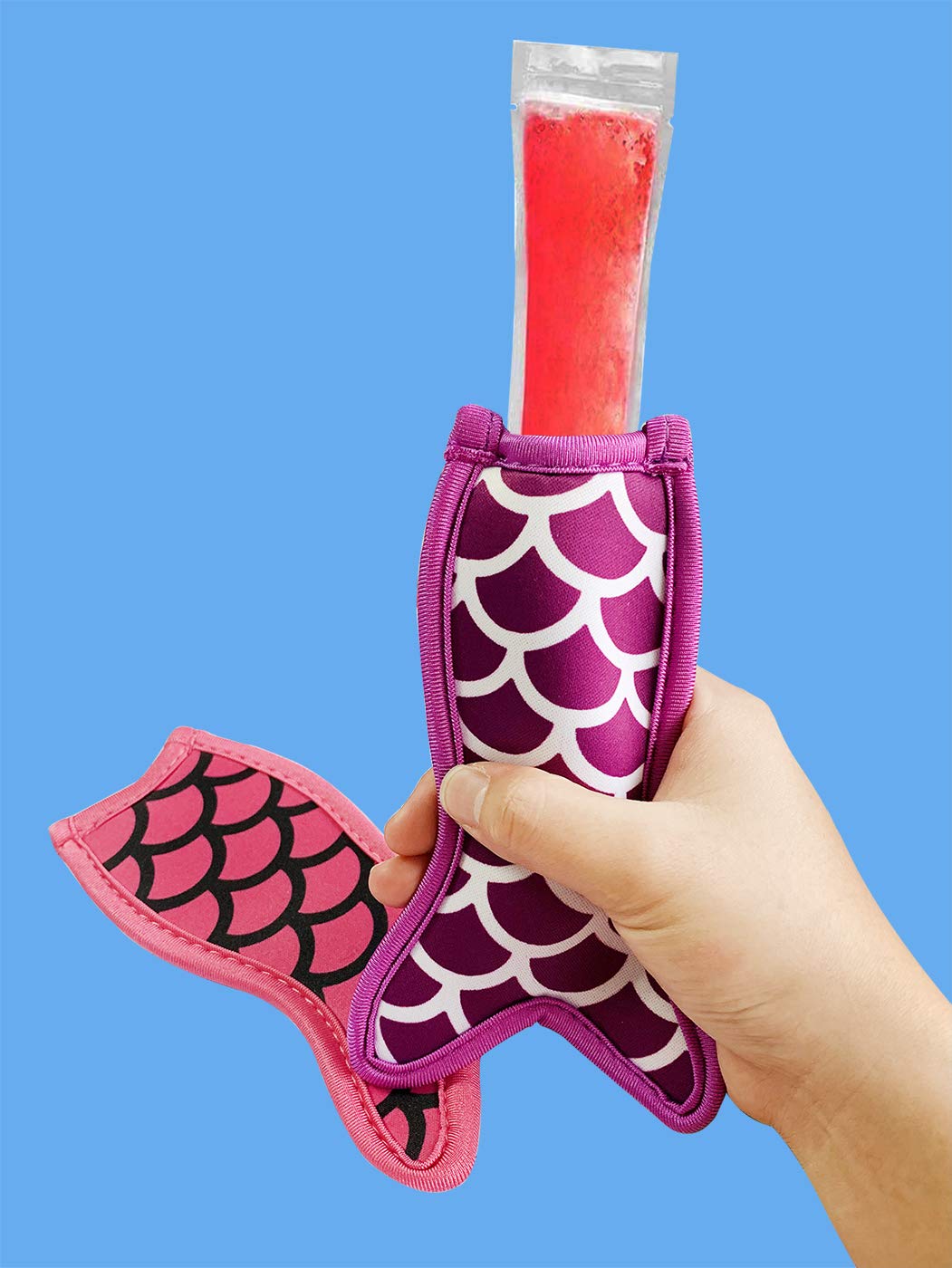 Popsicle Holders Freezer Ice Pop Sleeves 10 Packs Reusable Neoprene Popsicle Covers