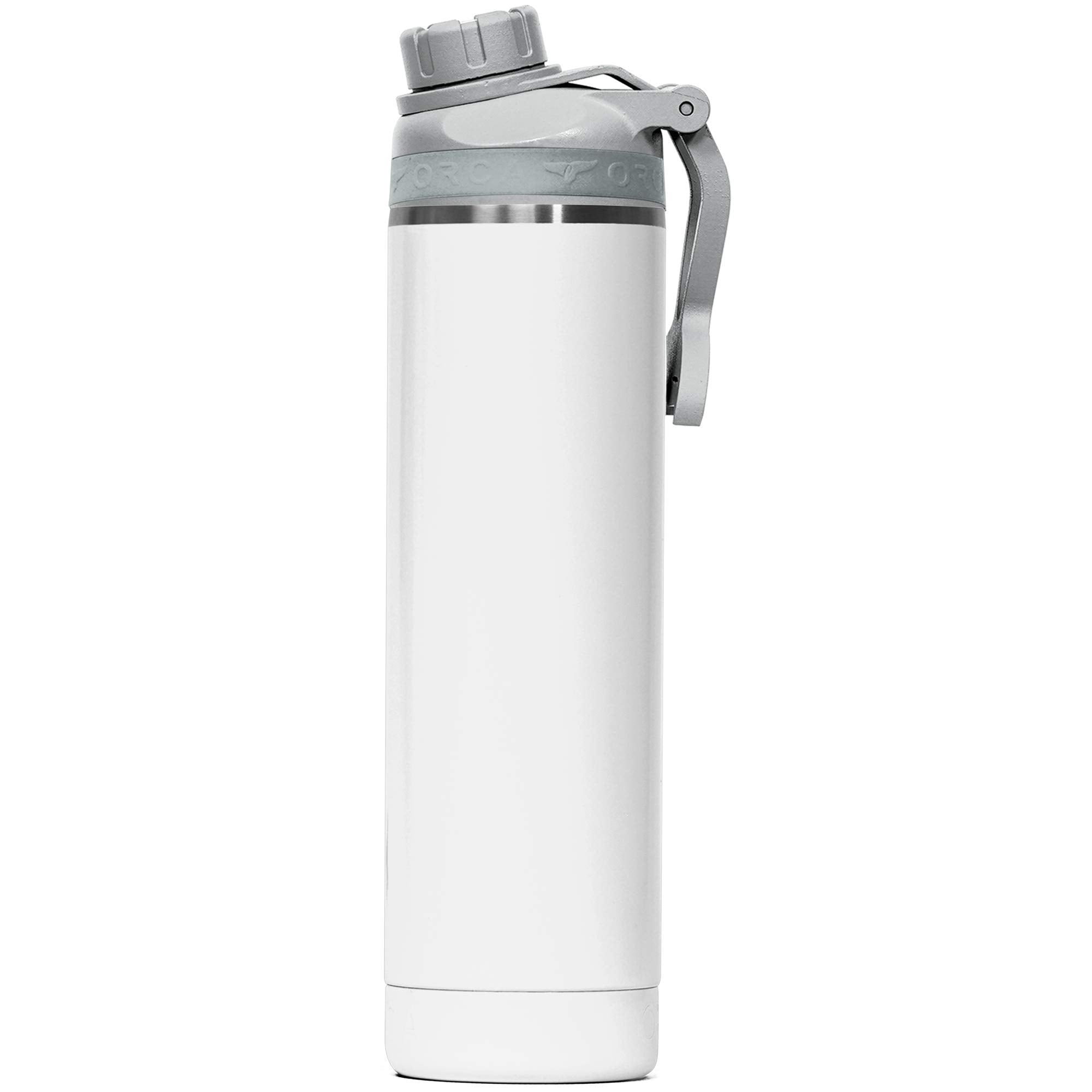 ORCA Hydra 22oz | Insulated, Stainless Steel Water Bottle with Powder Coat Finish & Silicone Grip Whale Tale Handle, Dishwasher 