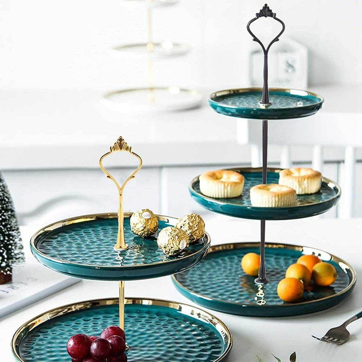 9 Set Cake Stand Hardware Kit Tiered Tray Hardware Fittings For Cake Stand,3 Tier Cake Stand Fittings Hardware Holder For Weedin