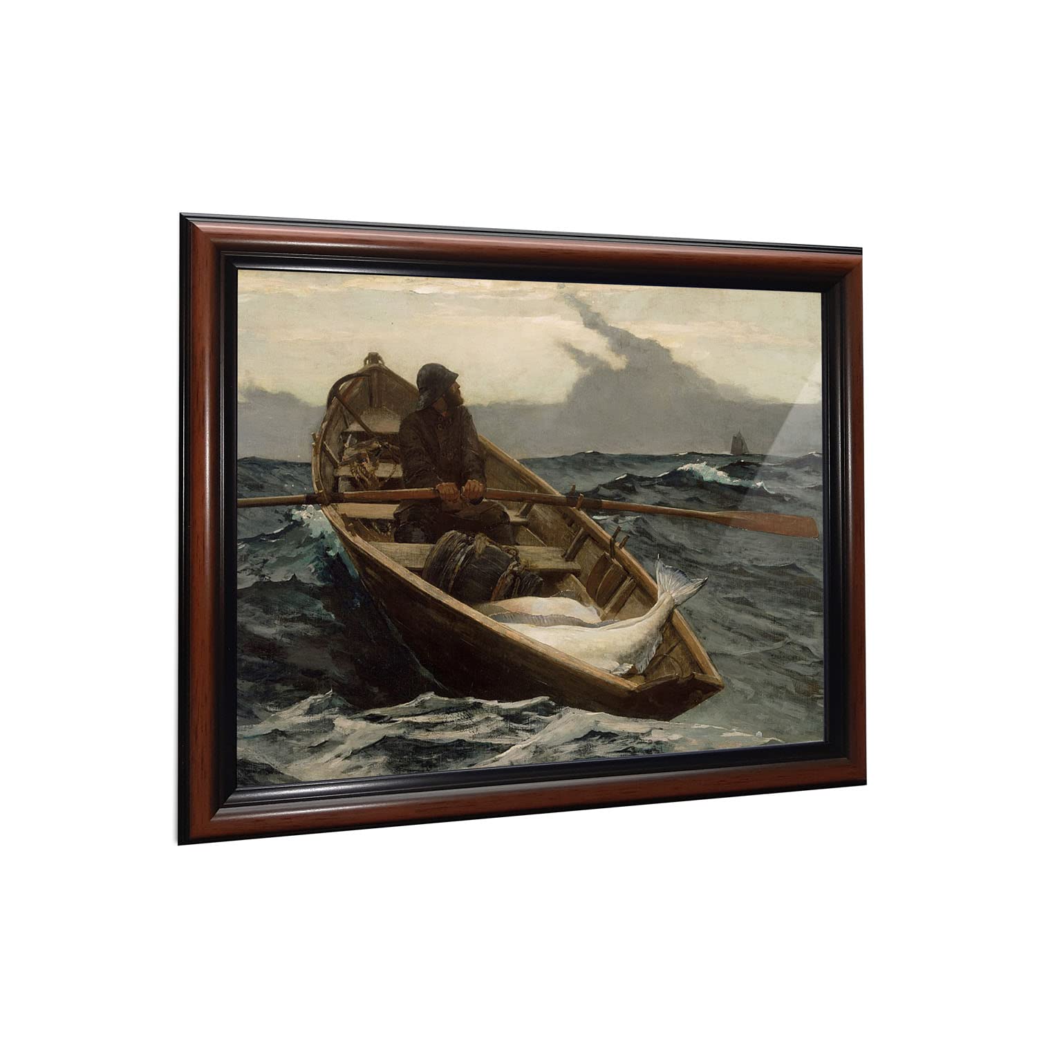 Fog Warning Winslow Homer, World Famous Wall Art Collection, Framed Prints For Living Room Or Kitchen, 2469W