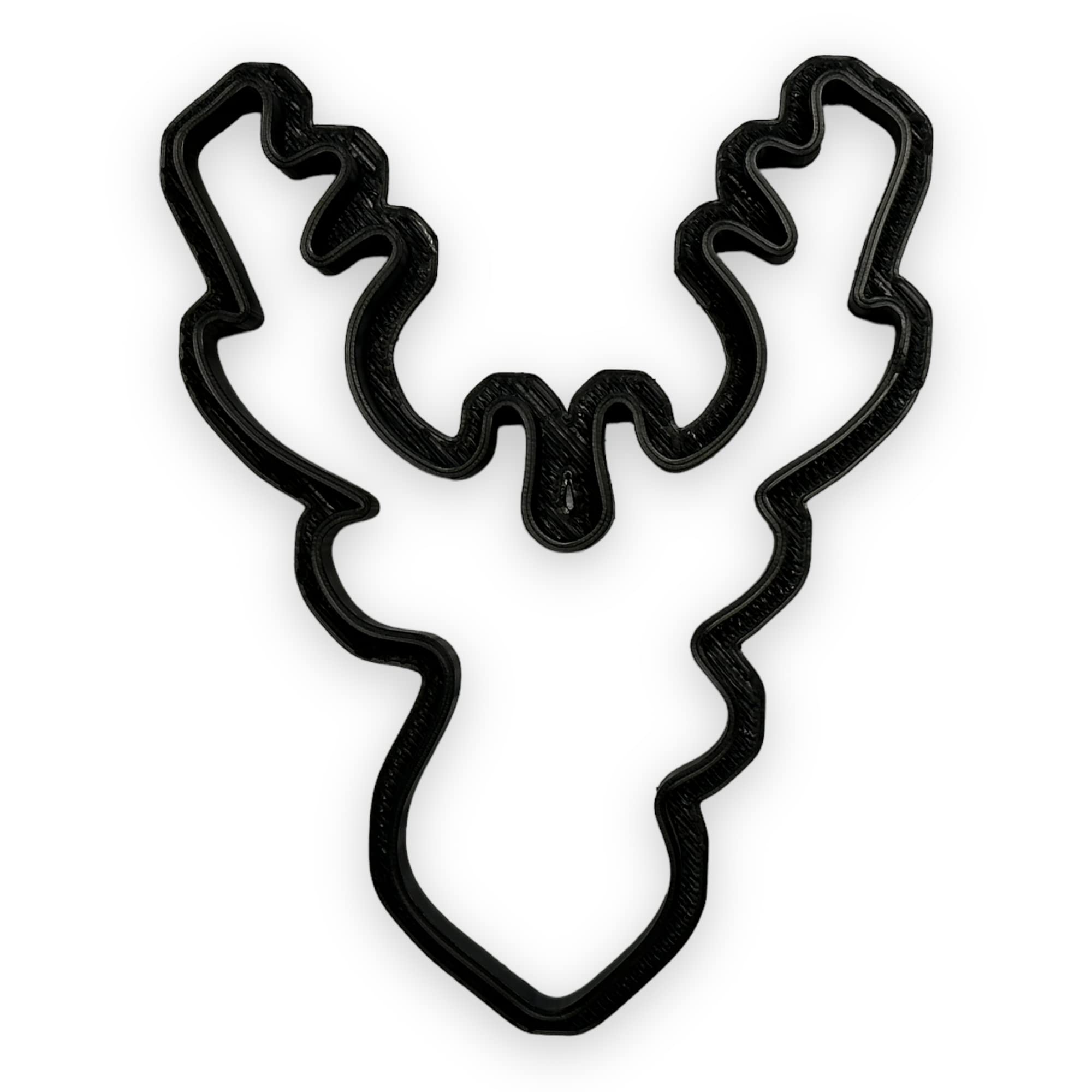 Deer Head Cookie Cutter With Easy To Push Design (5 Inch)