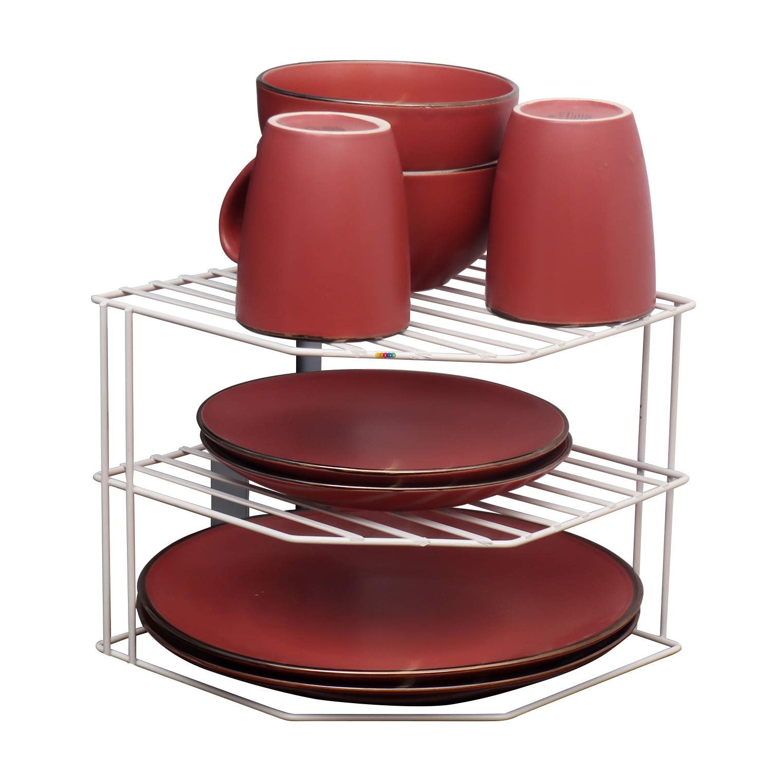 Livzing 3Tier Kitchen Steel Corner Shelf Dish Rack Countertop Stand Plate/Tray/Pan/Pot Storage Organiser For Home Kitchen Pant