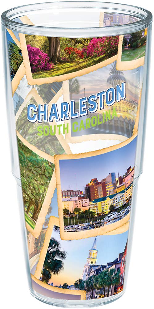 Tervis South Carolina - Charleston Made In Usa Double Walled Insulated Tumbler Travel Cup Keeps Drinks Cold & Hot, 24Oz - No Lid