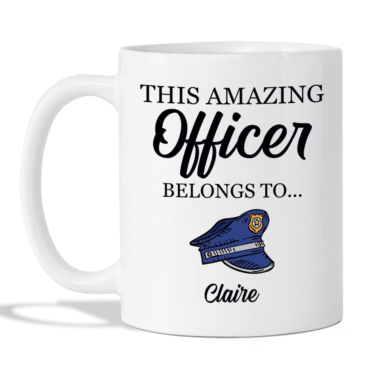 This Amazing Officer Belongs To Mug, Custom Police Officer Mug, Police Mug, Police Gift, Policeman Mug, Cop Mug, Personalized La