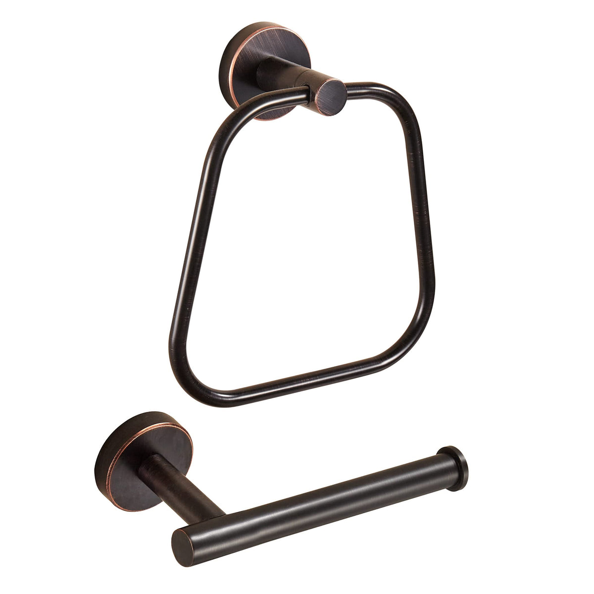Bronze Toilet Paper Holder Hand Towel Holder, Bath Towel Ring Toilet Paper Roll Holder Oil Rubbed Set, Rustic Toilet Tissue Hold
