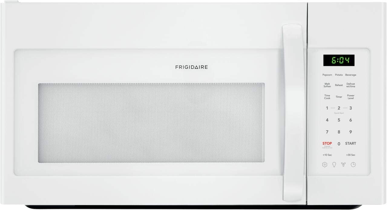 Frigidaire Ffmv1846Vw 30inch White Over The Range Microwave With 1.8 Cu. Ft. Capacity, 1000 Cooking Watts, Child Lock And 300 Cfm I