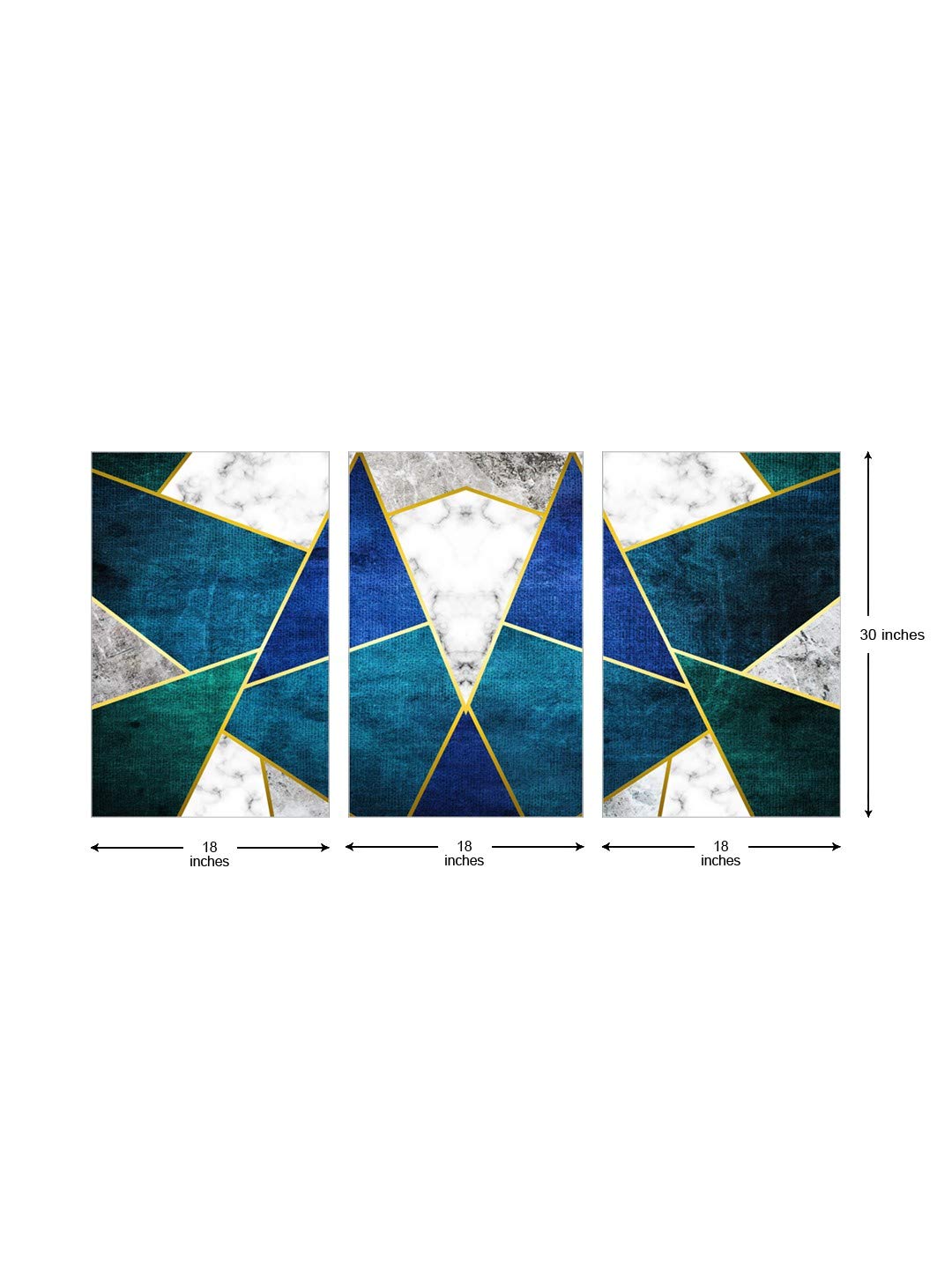 999Store Abstract Blue Gray Wall Art Canvas Painting(Canvas_30X54 Inches) 3Fcanvas272