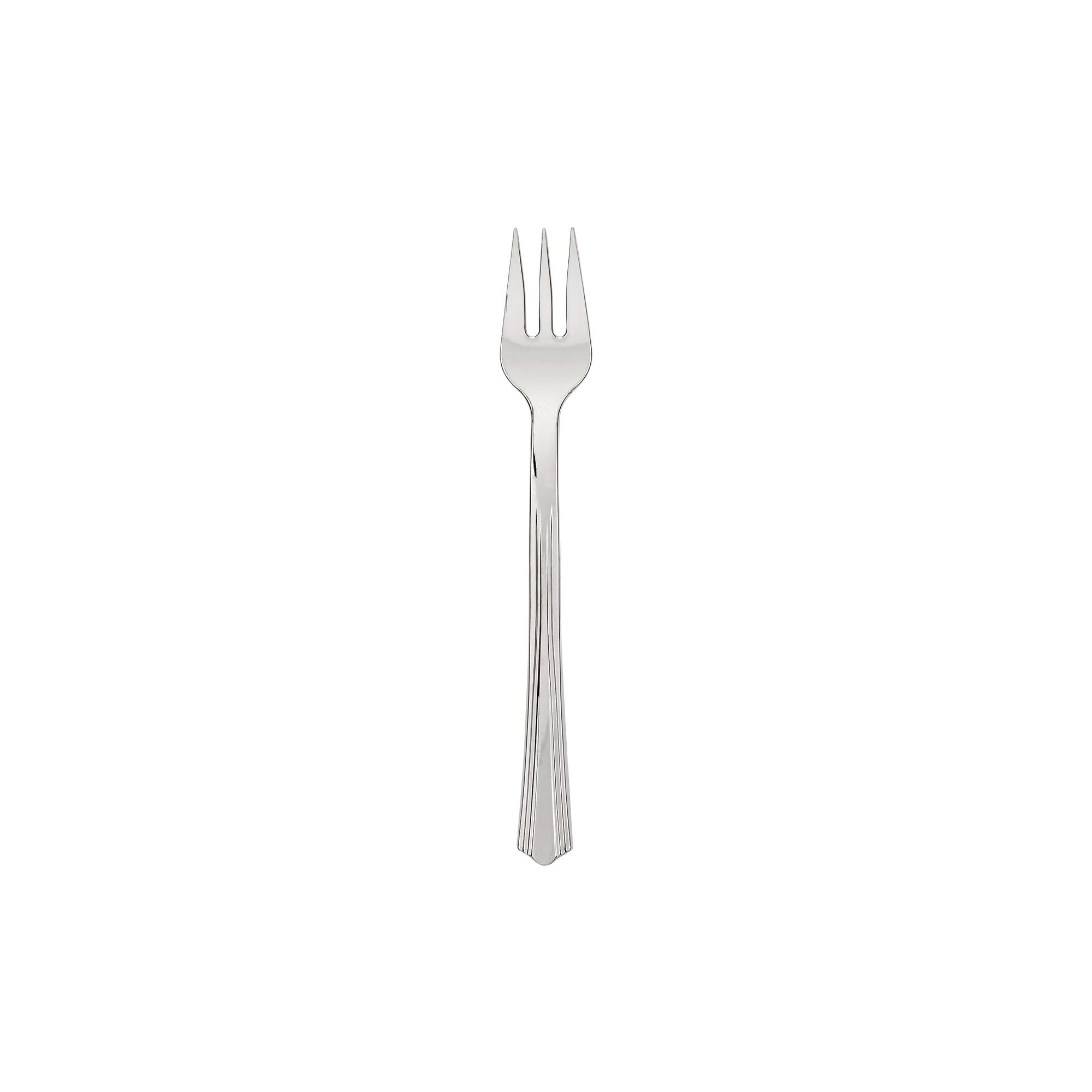 Wna 50 Count Reflections 4.2 Petite Plastic Tasting Fork, Silver