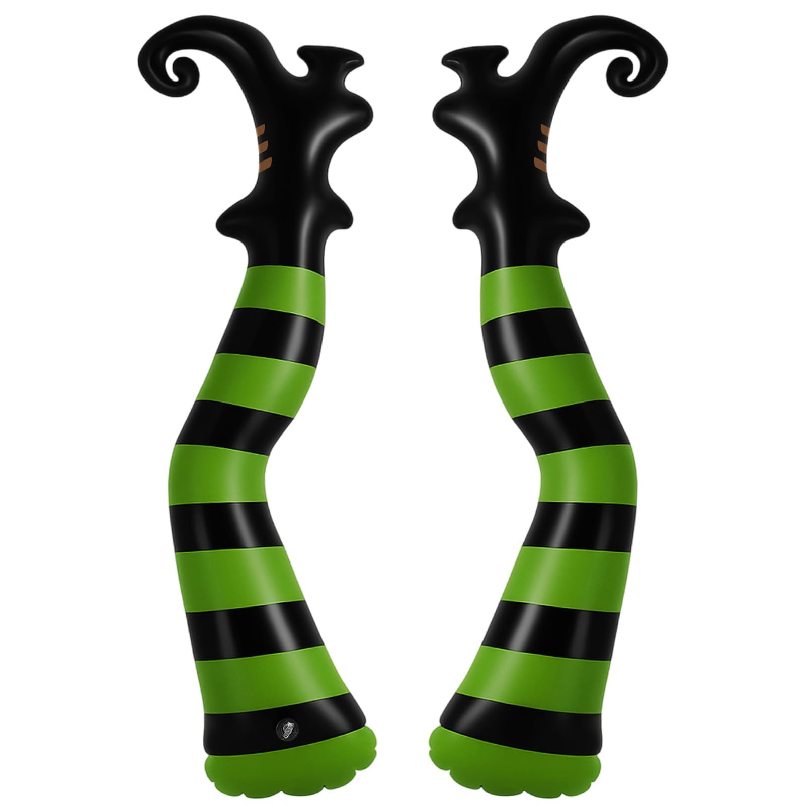Soulchen Set of 2 Halloween Witch Legs Yard Decoration 27.6 x 7.9 Inch Inflatable Evil Witch Legs Props Large Halloween Upside D