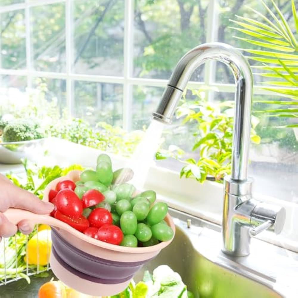 Bsitfow Foldable Water Ladle Collapsible Water Scoop, Bath Ladle Water Dipper With Handle Bathroom Hair Washing Water Scoop, Sma