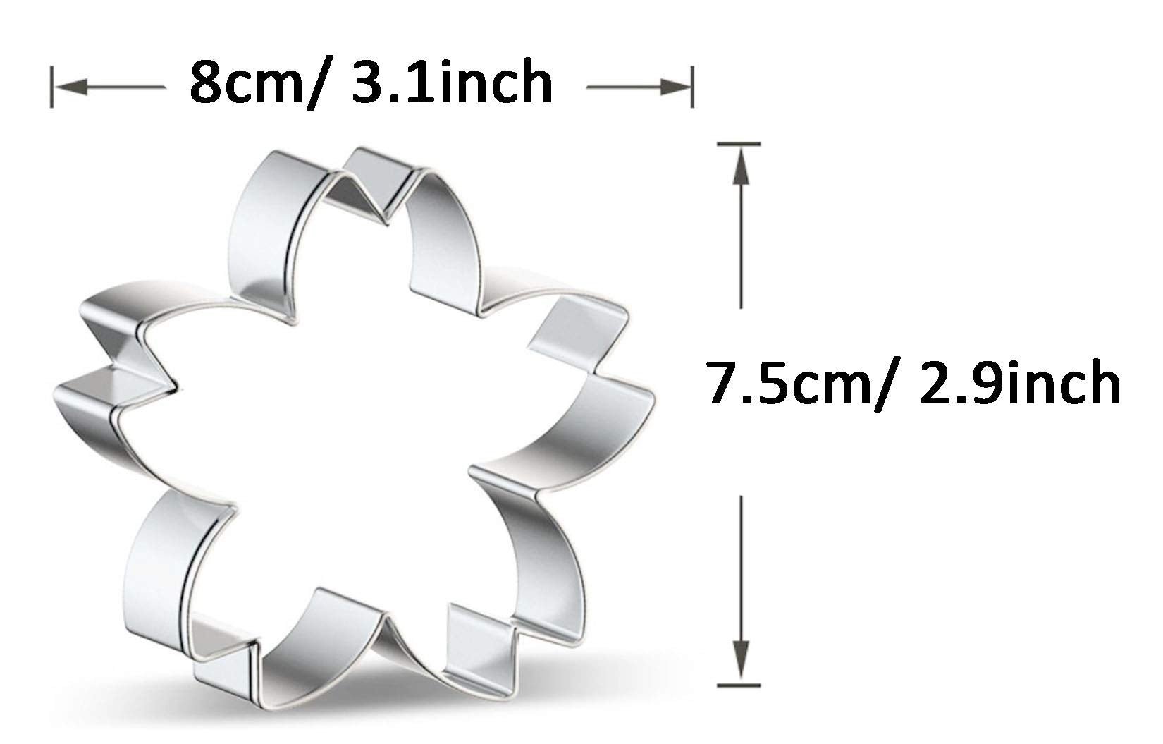 Wjsyshop Cherry Blossoms Flower Cookie Cutter - B