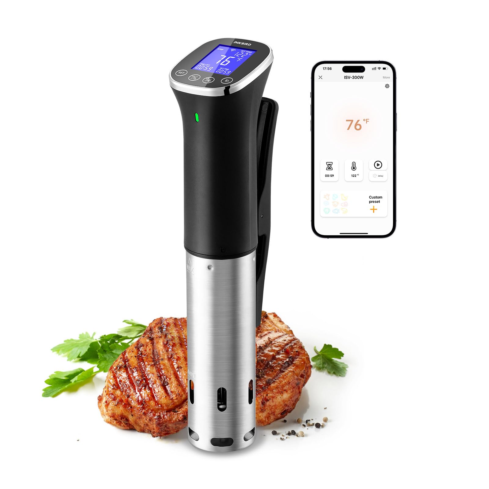 INKBIRD WiFi Immersion Circulator for Sous Vide ISV300W IPX7 Waterproof