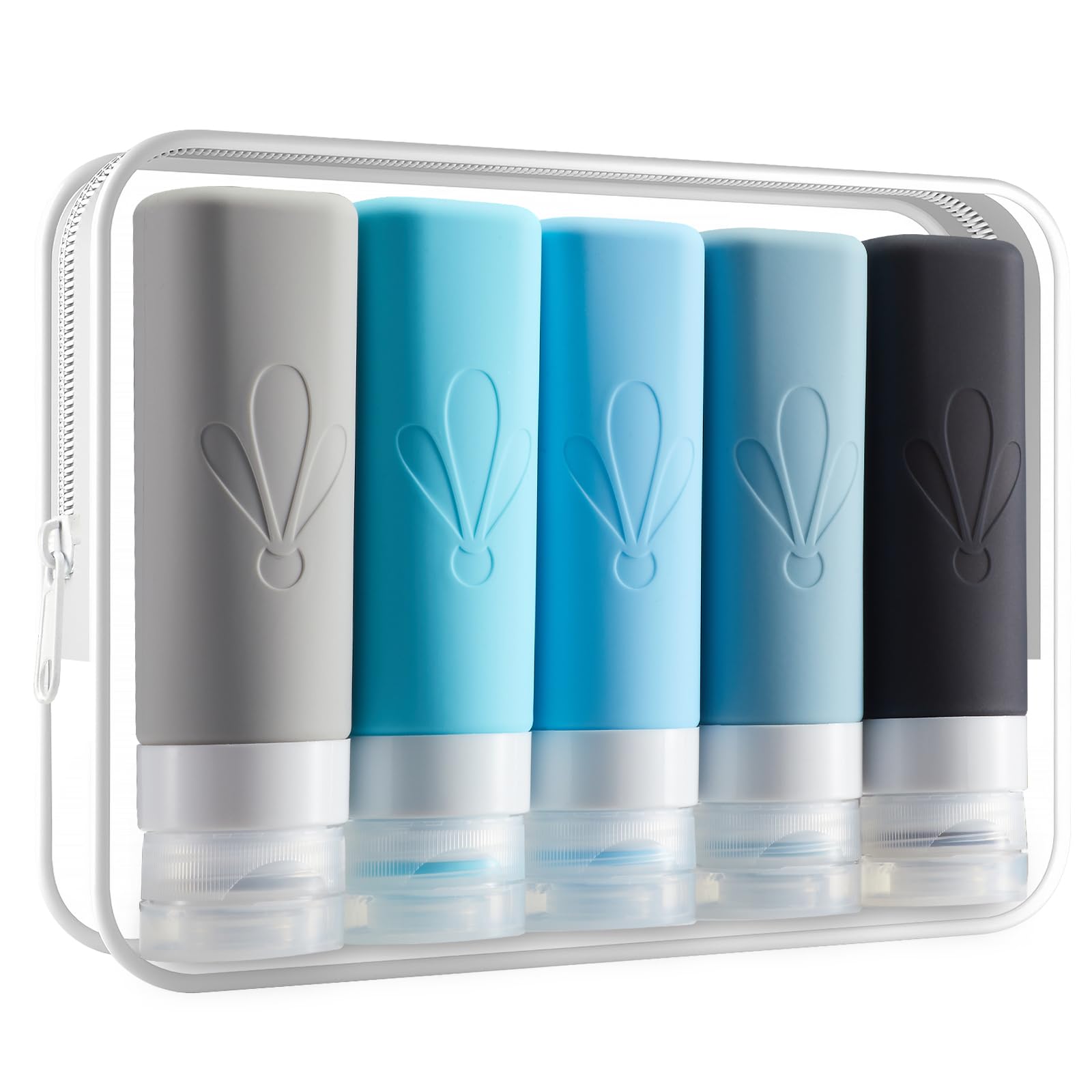 Insfit Travel Bottles For Toiletries, Tsa Approved 3Oz Travel Size Containers, Bpa Free Leak Proof Squeezable Silicone Tubes For