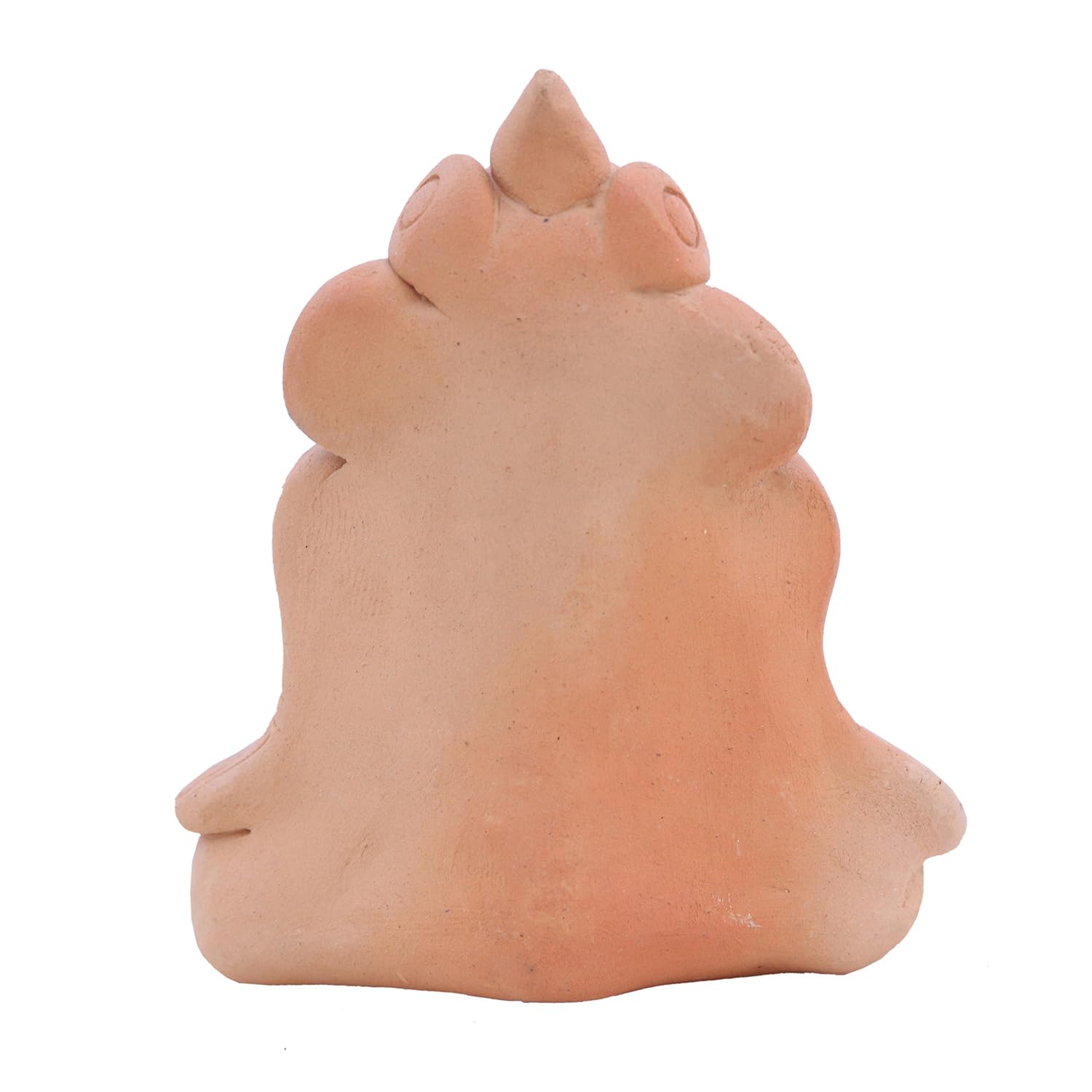 A Karveer Crafts Terracotta Clay Ganesh Idol Handmade For Home Decorative Showpiece/Gift/Office Table Wear