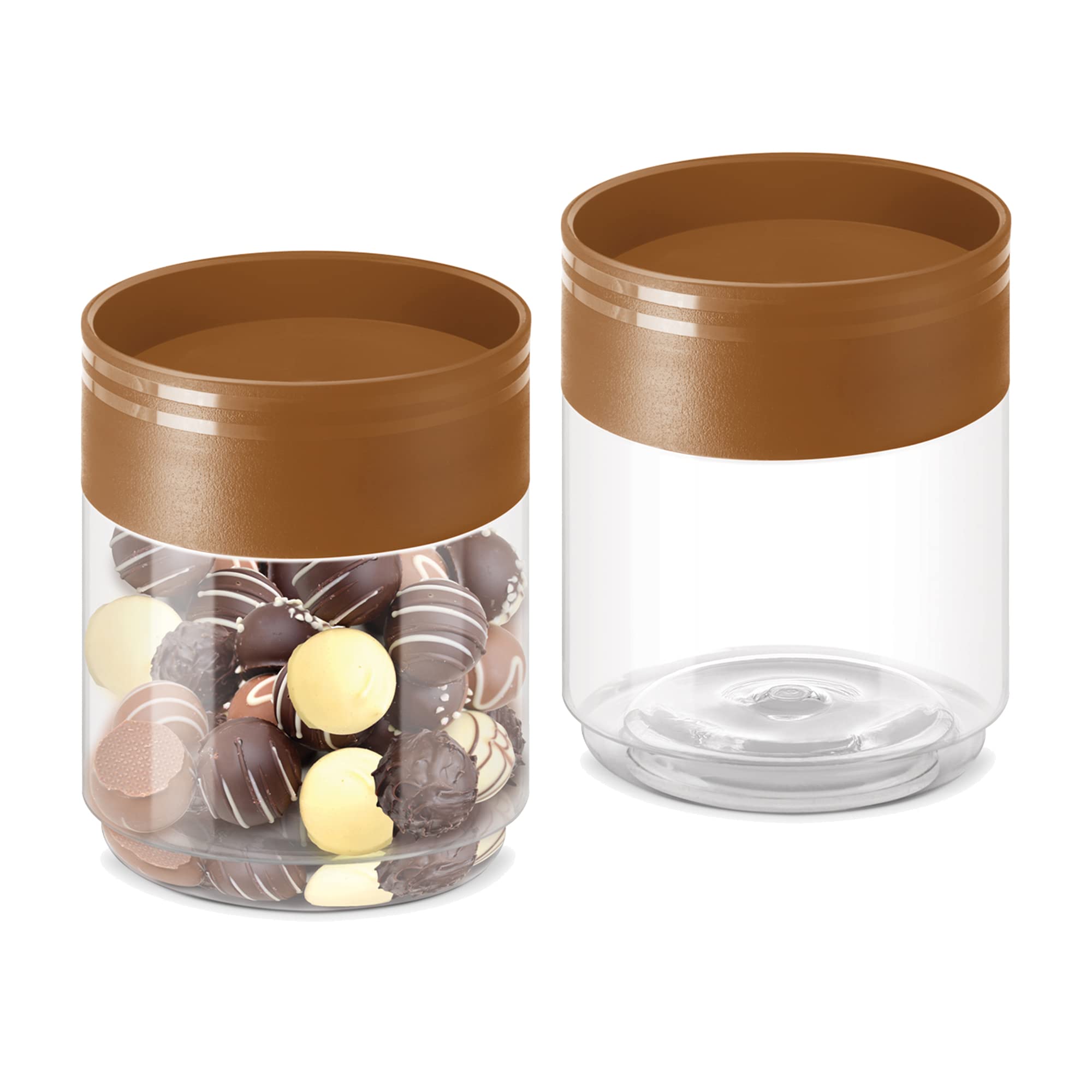 Milton Stack It 500 Airtight Plastic Storage Jar And Container Set Stackable Bpa Free, Transparent Containers For Kitchen Grocer