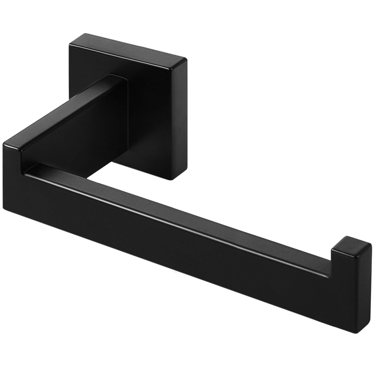 Hitslam Matte Black Toilet Paper Holder Wall Mount Premium 304 Stainless Steel Square Toilet Paper Roll Holder For Bathroom Rust