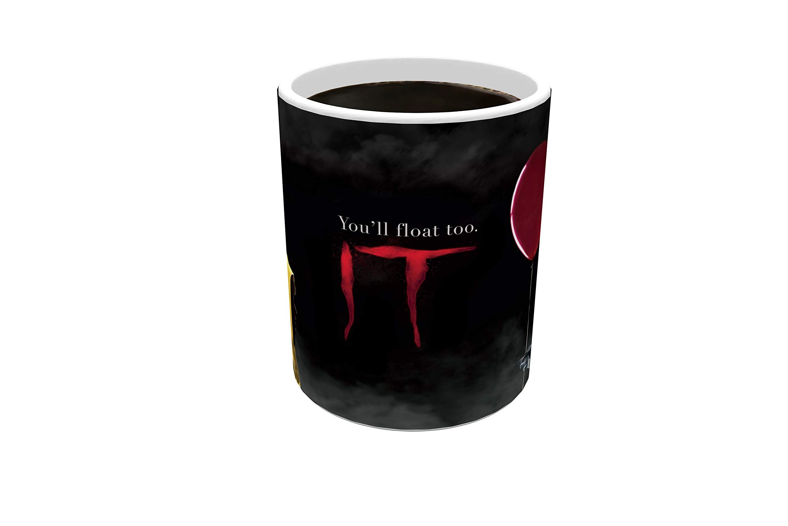 Morphing Mugs It The Movie - Pennywise The Dancing Clown And Georgie - One 11 Oz Color Changing Heat Sensitive Ceramic Mug - Ima