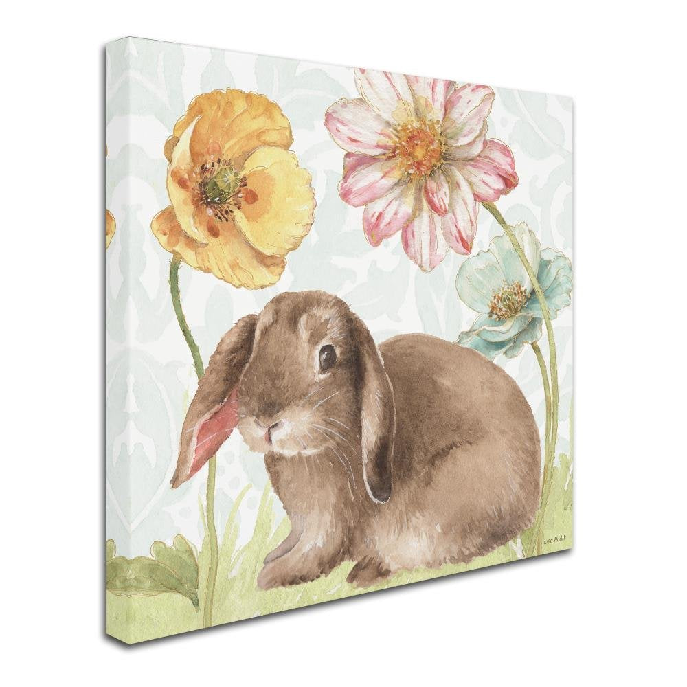 Spring Softies Bunnies Iii By Lisa Audit, 35X35-Inch Canvas Wall Art