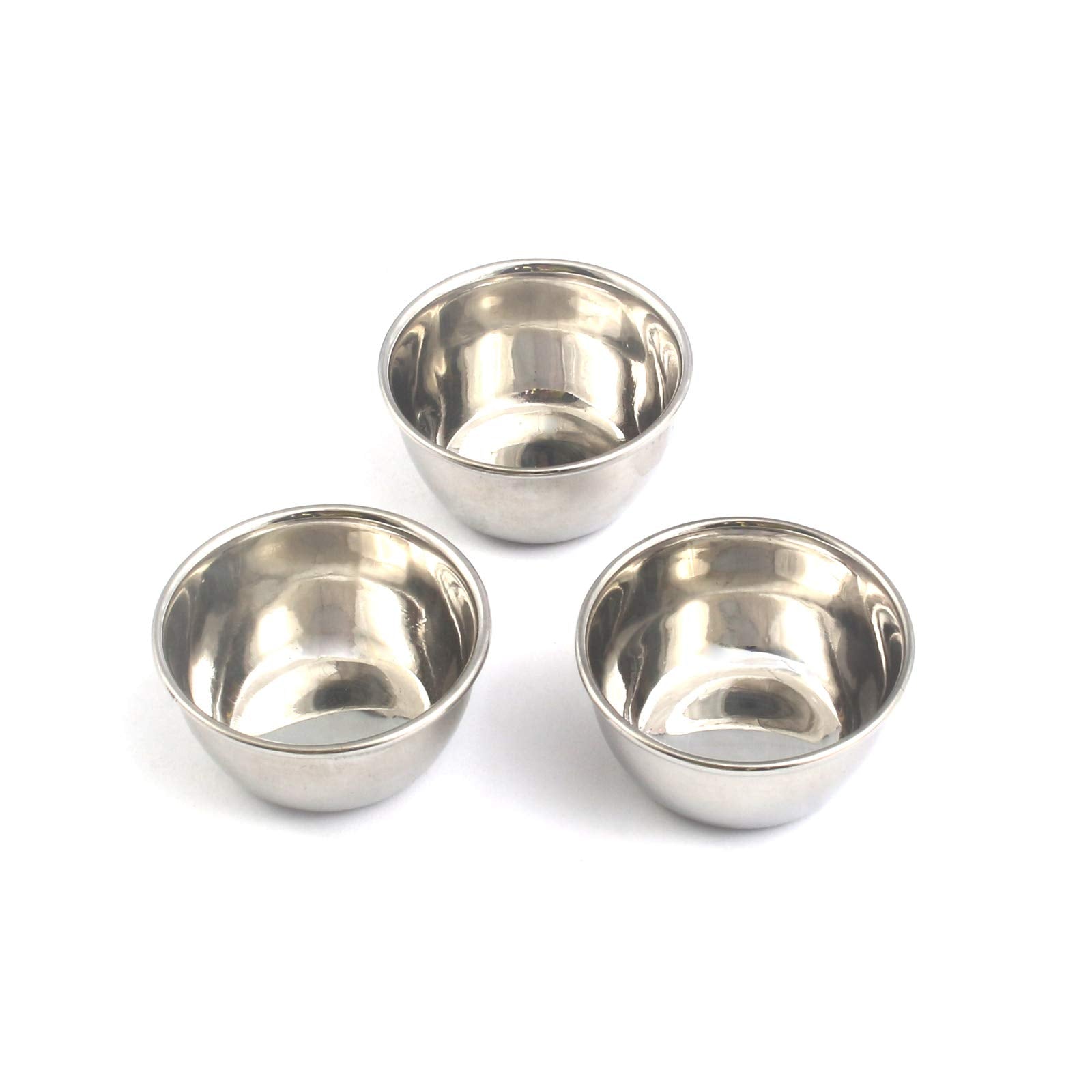 Odontomed2011 Set Of 3 Stainless Steel Mixing Bowl 4.5'' Wide 2'' Deep Odm