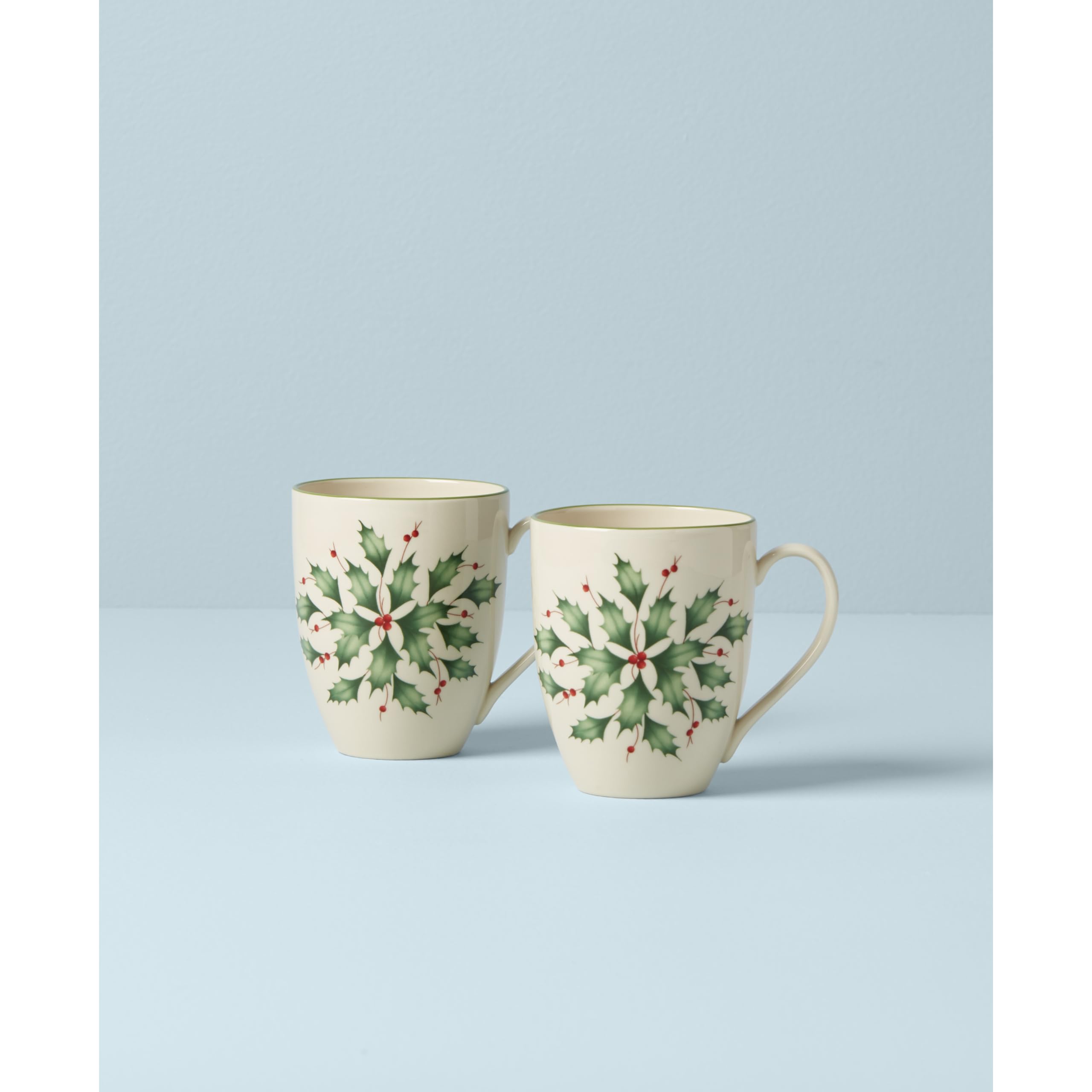 Lenox 870002 Holly Mug 2-Piece Set