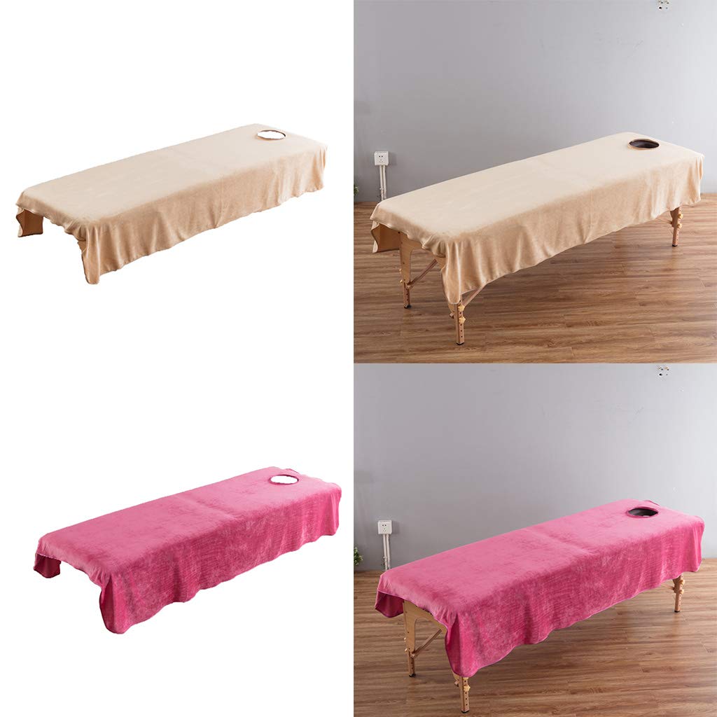 Styleheaven 2Pcs/Set Soft Crystal Velvet Massage Bed Sheet Cover Rosy Camel 120X190Cm|Home & Garden|Bedding|Sheets & Pillowcases
