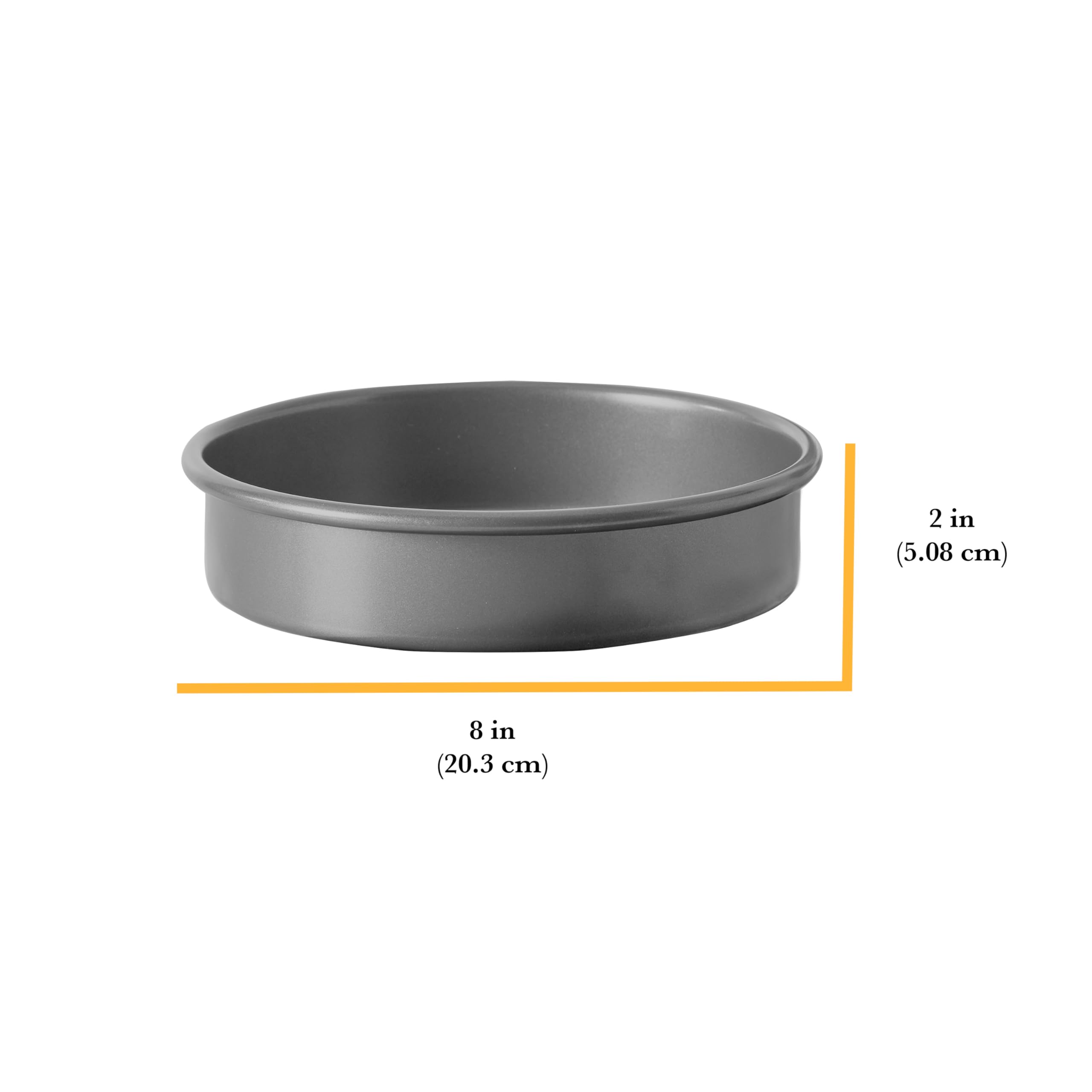 Chicago Metallic 59628 8-Inch Commercial Ii Non-Stick Round Cake Pan. Make Traditional Round Cakes, Layer Cakes, , Or Savory Dis