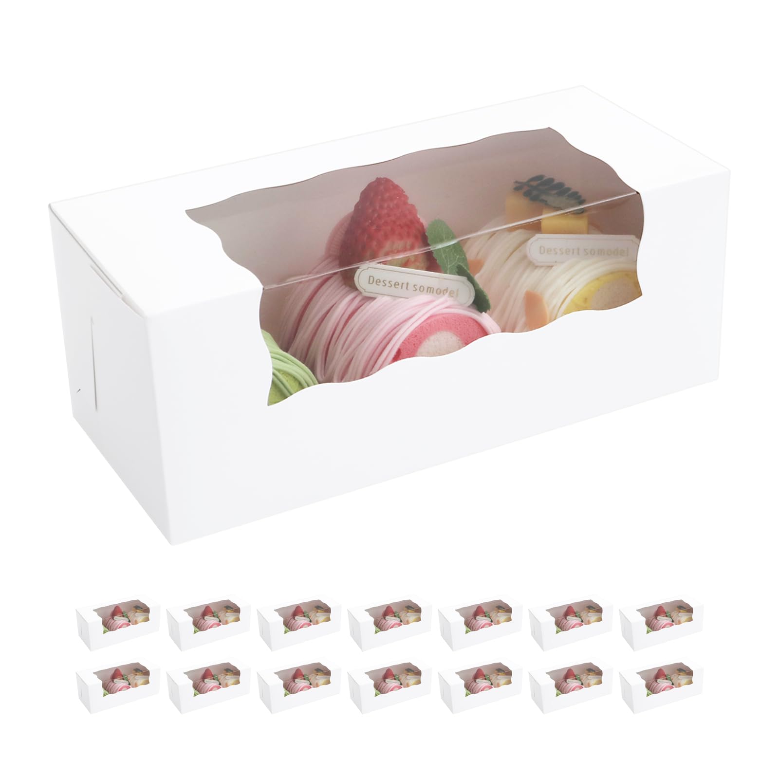 15 Pumpkin Roll Packaging, Roll Cake Boxes, White Cake Roll Container