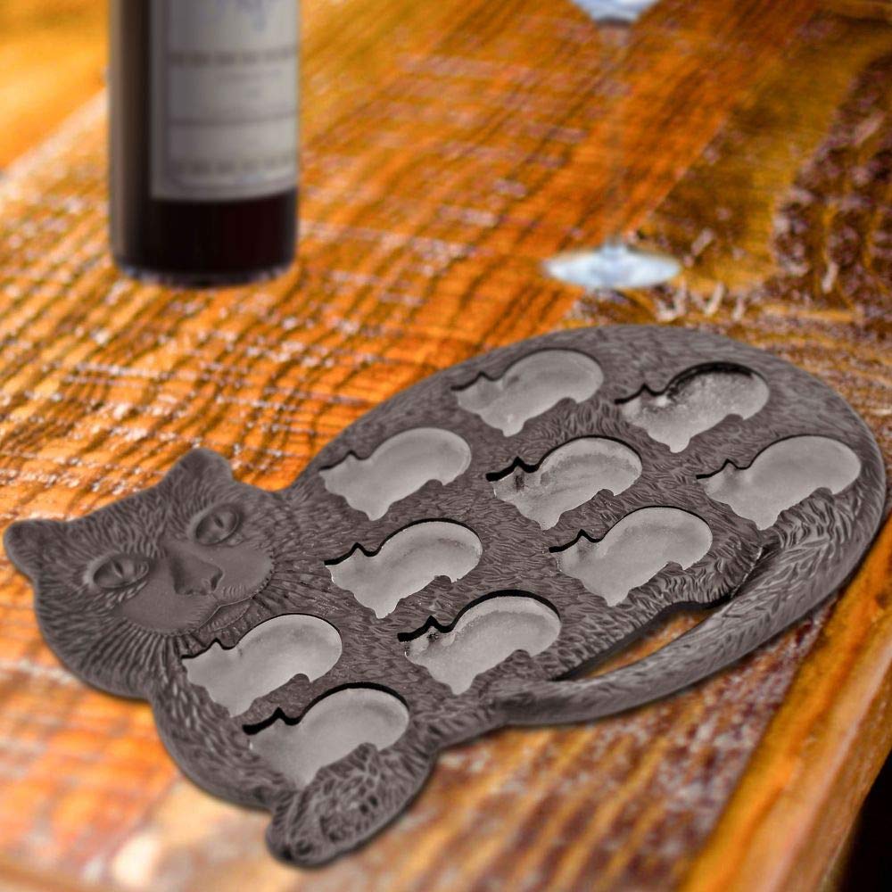 Fairly Odd Novelties Ice Cube Tray, Two Pack, Black Cat