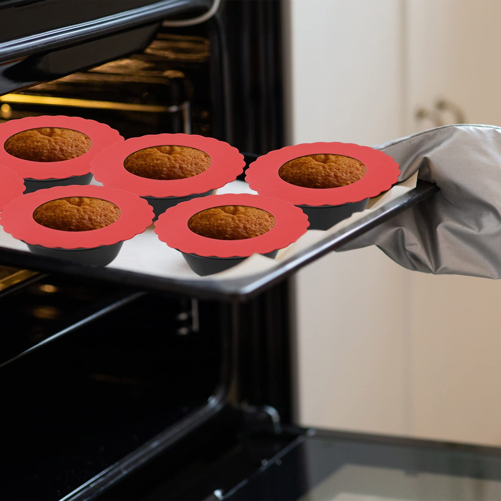 Pie Dish Set Including Mini Pie Pans Nonstick 5 Inch Mini Metal Bakeware And Silicone Pie Crust Protector 3.5-6.4 Inch Kitchen P