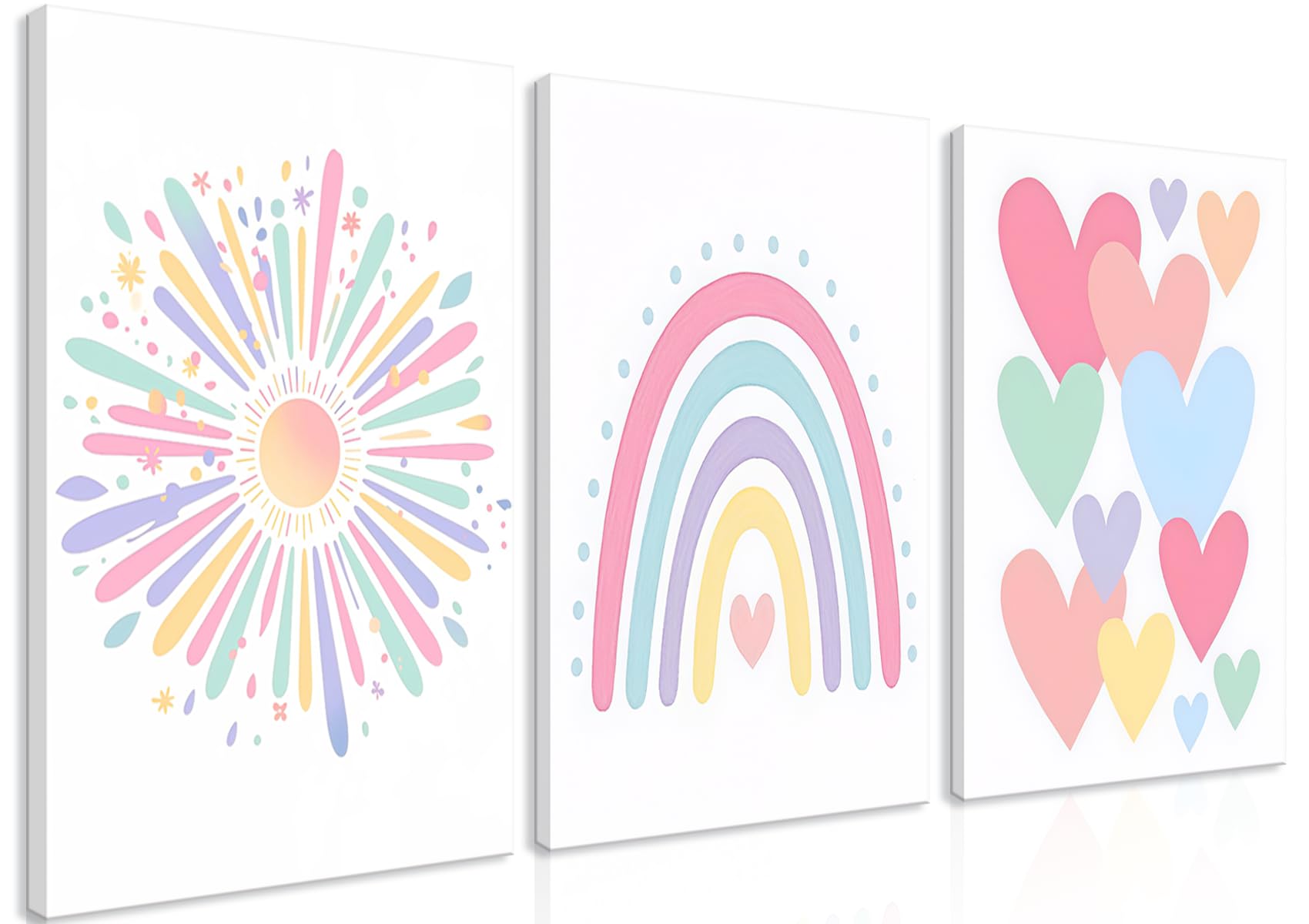 Dytila Kids Room Wall Art (Rainbow, 16L X 12W)