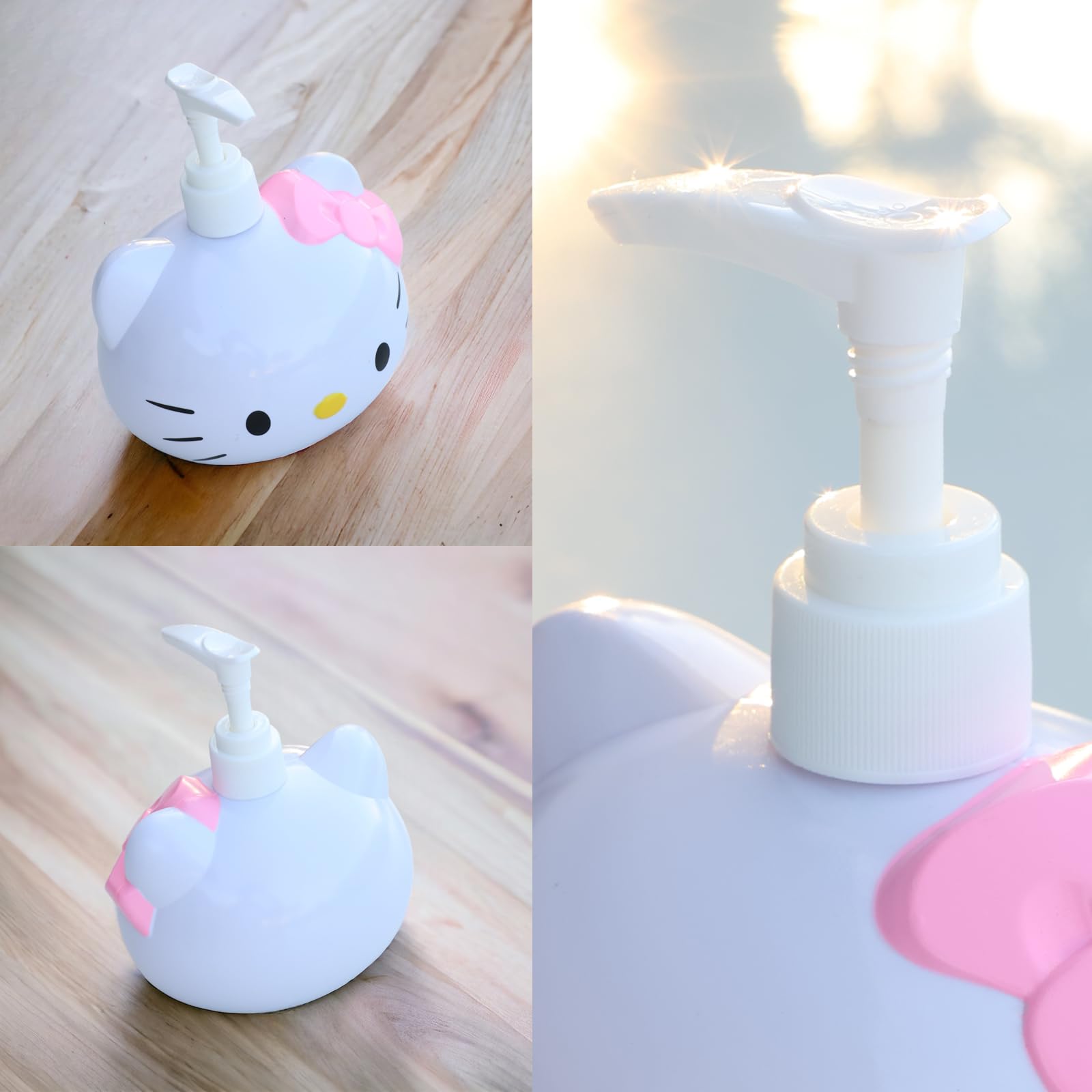 Handycute Hello Kitty Soap Dispenser, Great For Shampoo, Detergent, And Disinfectants