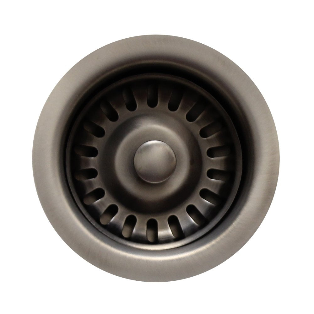 Whitehaus Rnw35-Ptr Basket Strainer 3 1/2-Inch, Pewter