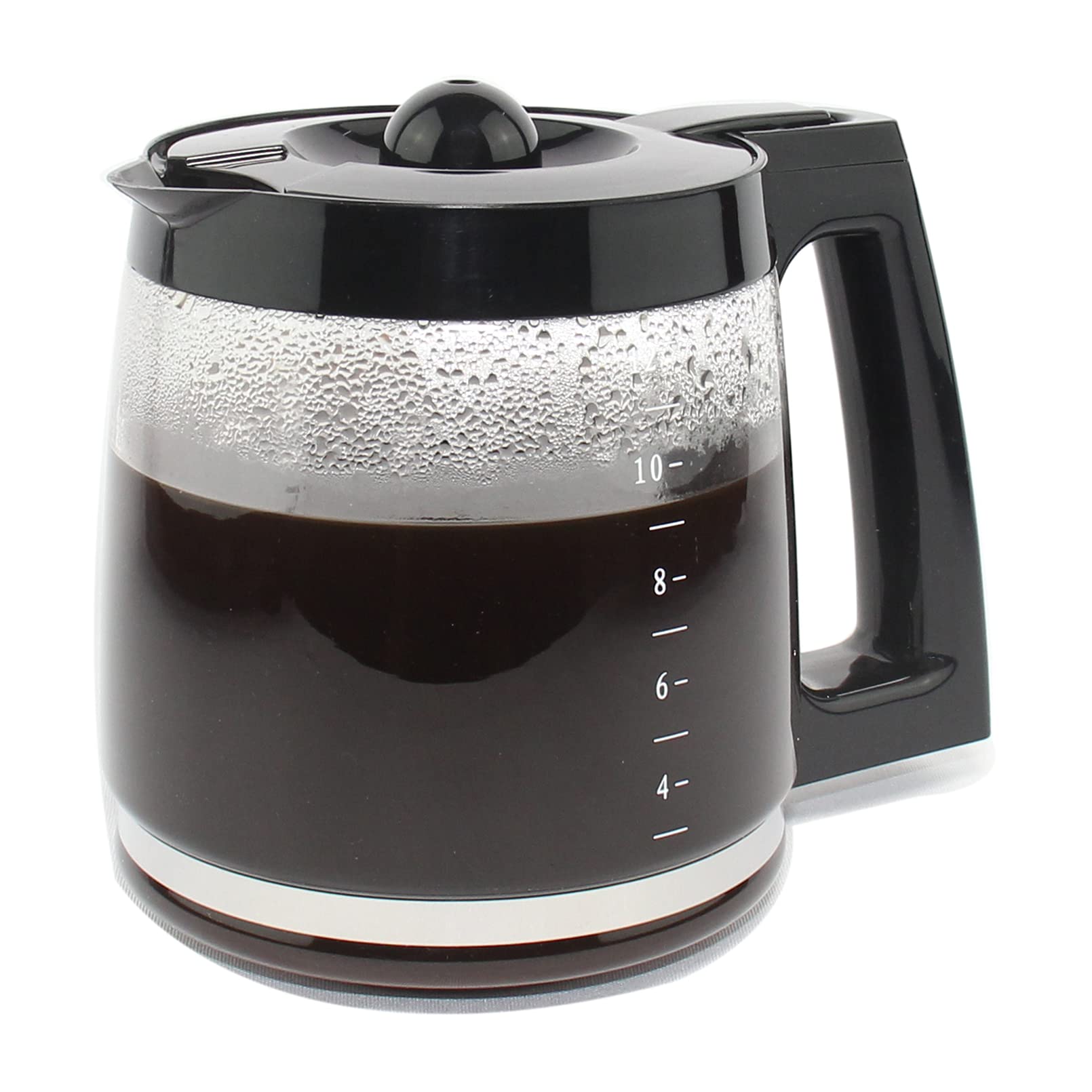 12-Cup Replacement Glass Carafe Pot Compatible With Hamilton Coffee Maker Models 46310, 49976, 49966, 49350, 49957, 49954, 49933