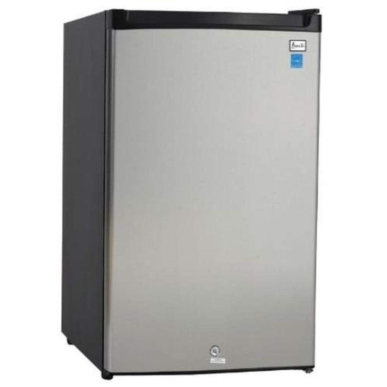 Avanti Ar4456Ss Ar44 44 Cu Ft Compact Refrigerator, In Stainless Steel, Black