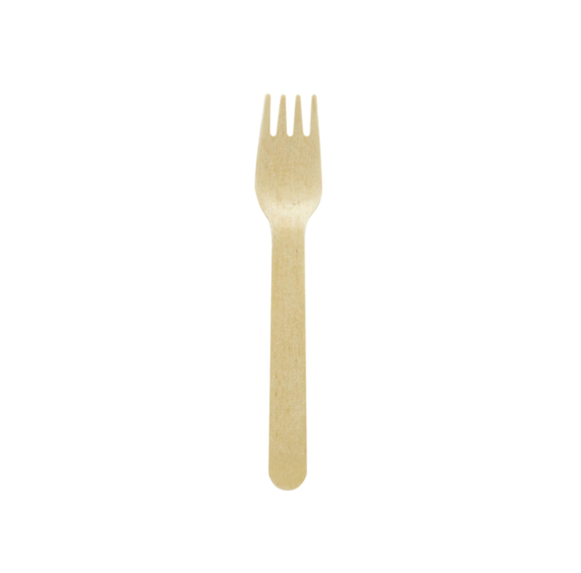 Packnwood 210Cvb1-6.2'' Wooden Forks - Wooden Fork Cutlery - Heat-Resistant - 100% Natural And Compostable Wood - Wooden Forks D