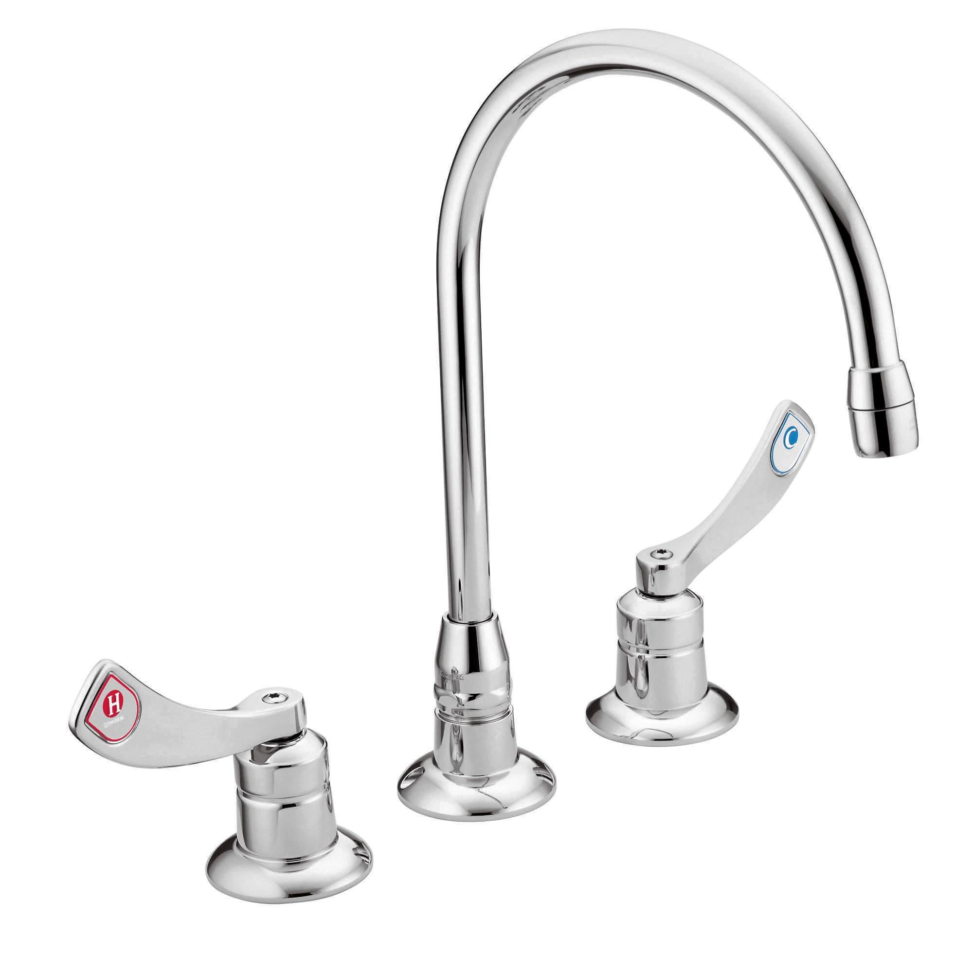 Moen 8225 Commercial M-Dura Widespread Kitchen Faucet 1.5 gpm, Chrome
