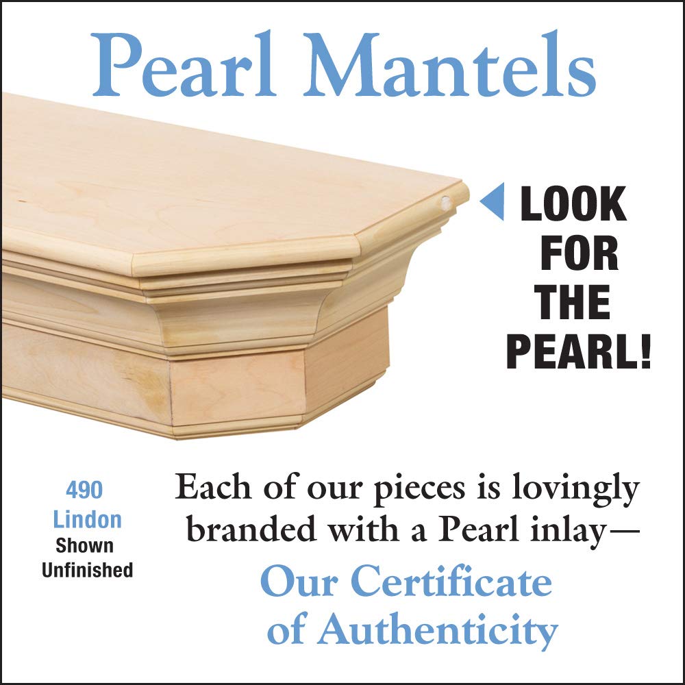 The Lindon 72'' Shelf or Mantel Shelf Unfinished