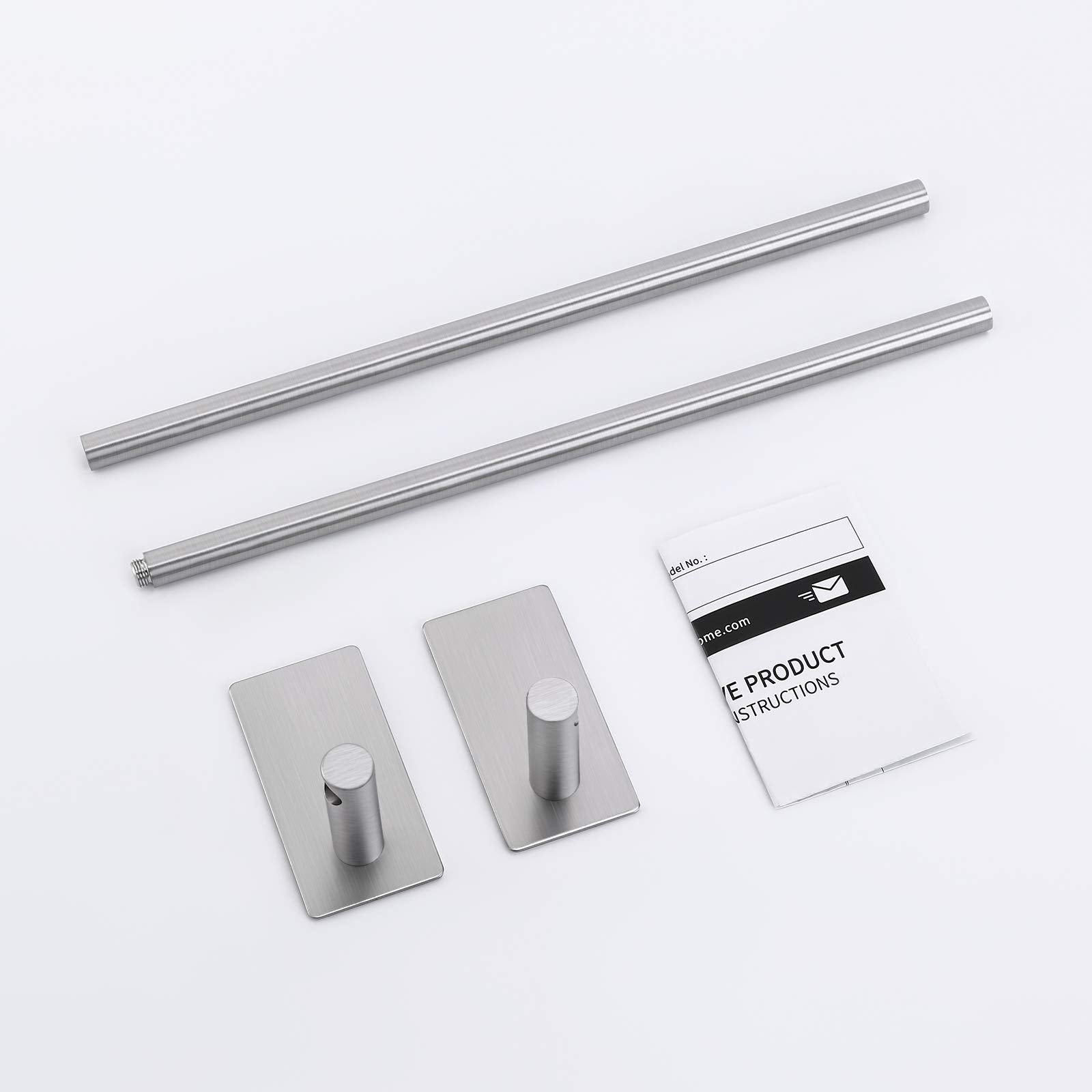 KES Self Adhesive Towel Bar  No Drill Towel Bar 24-Inch for Bathroom Towel Hangers Stick on Sticky Towel Holder SUS304 Stainless Steel Rustproof Brushed Finish  A7000S60B-2