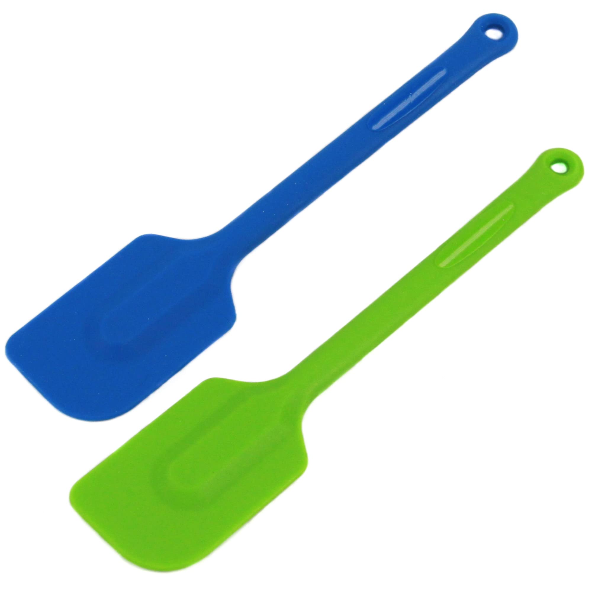 Chef Craft Select Silicone Spatula Set, 11.5 Inch 2 Piece Set, Green/Blue