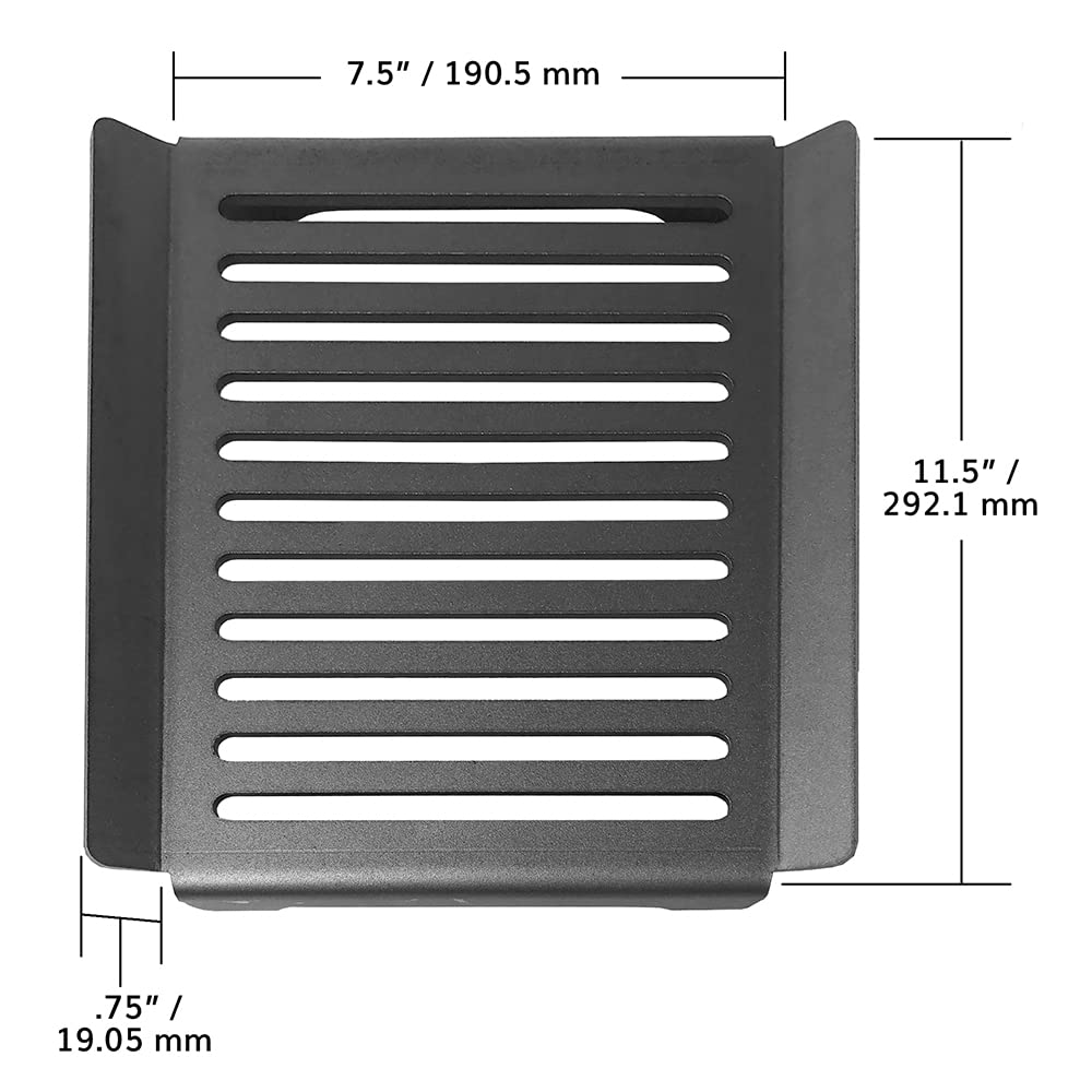 Tuscan Style Grill For Small Wood Ovens -Pure Sandblasted Carbon Steel- Designed By Nu2U Products, Made In North America