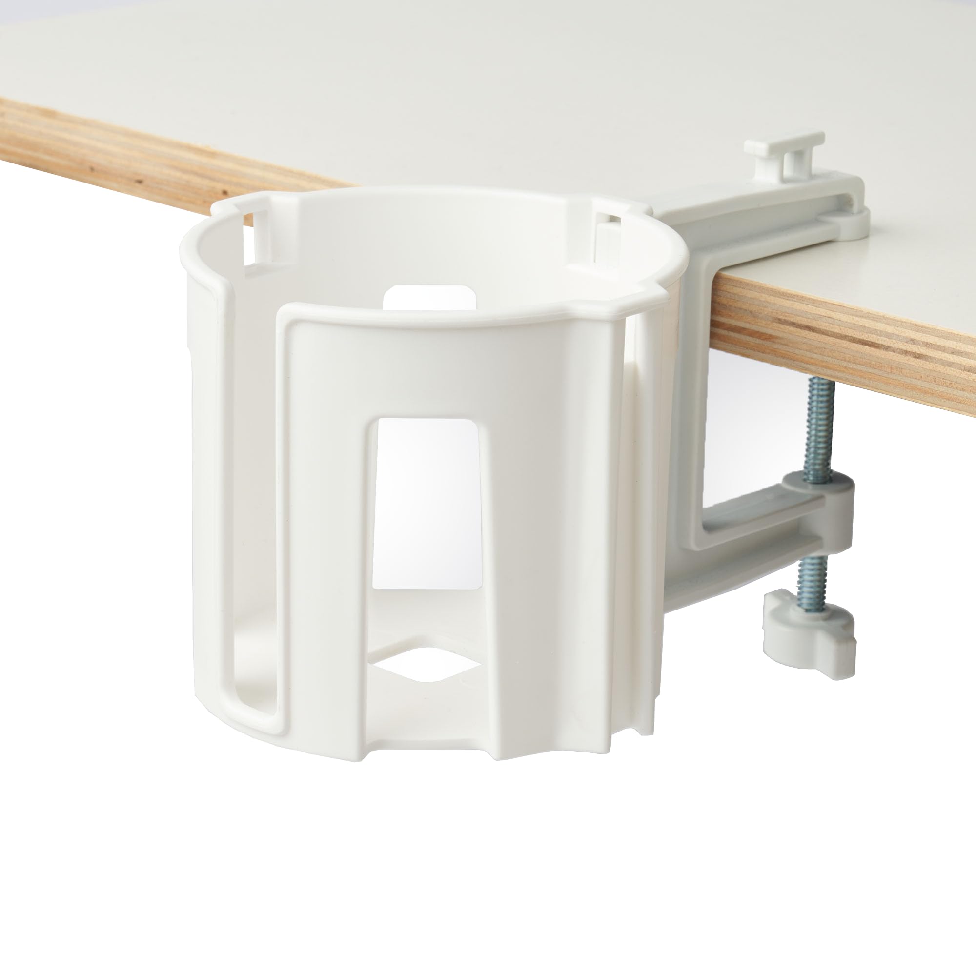 Cup-Holster - The Best Anti-Spill Cup Holder For Your Desk Or Table (White, 1)