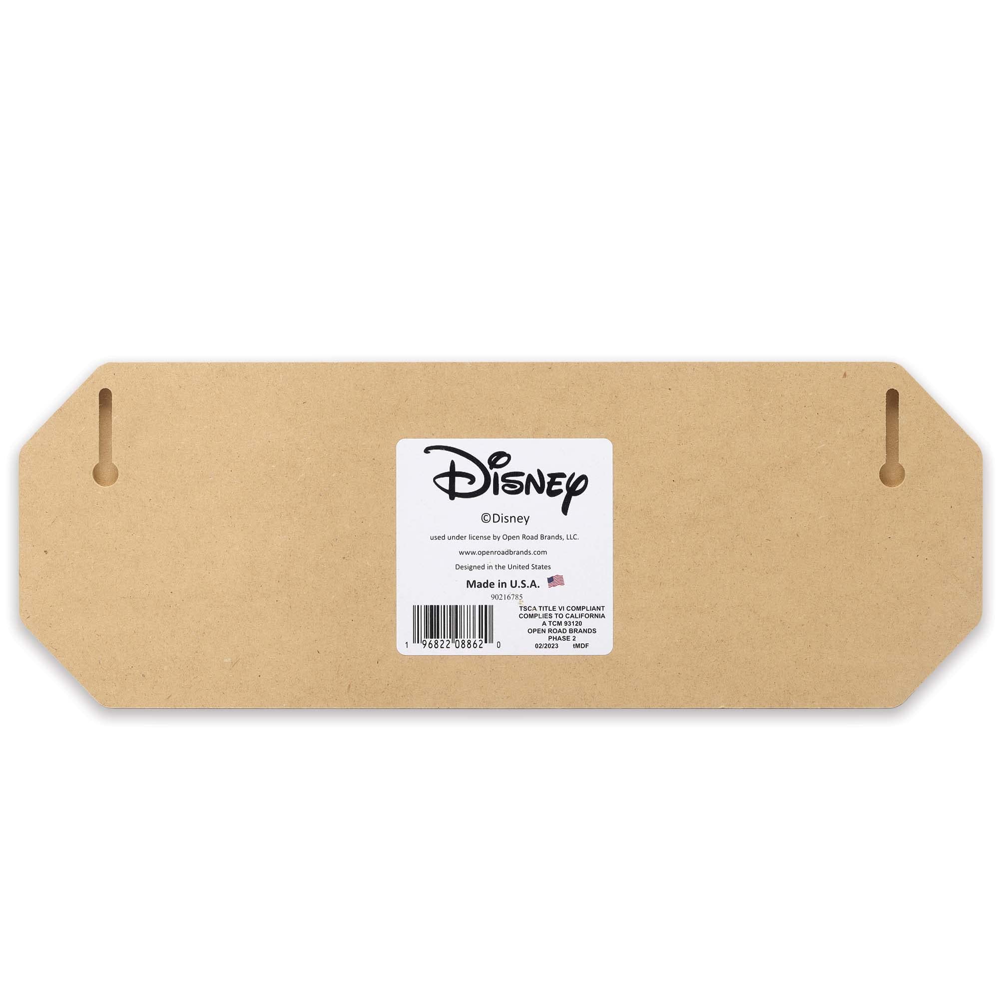 Disney Lilo And Stitch Feel The Love Wood Wall Decor - Adorable Stitch Sign For Kids' Bedroom Or Play Room