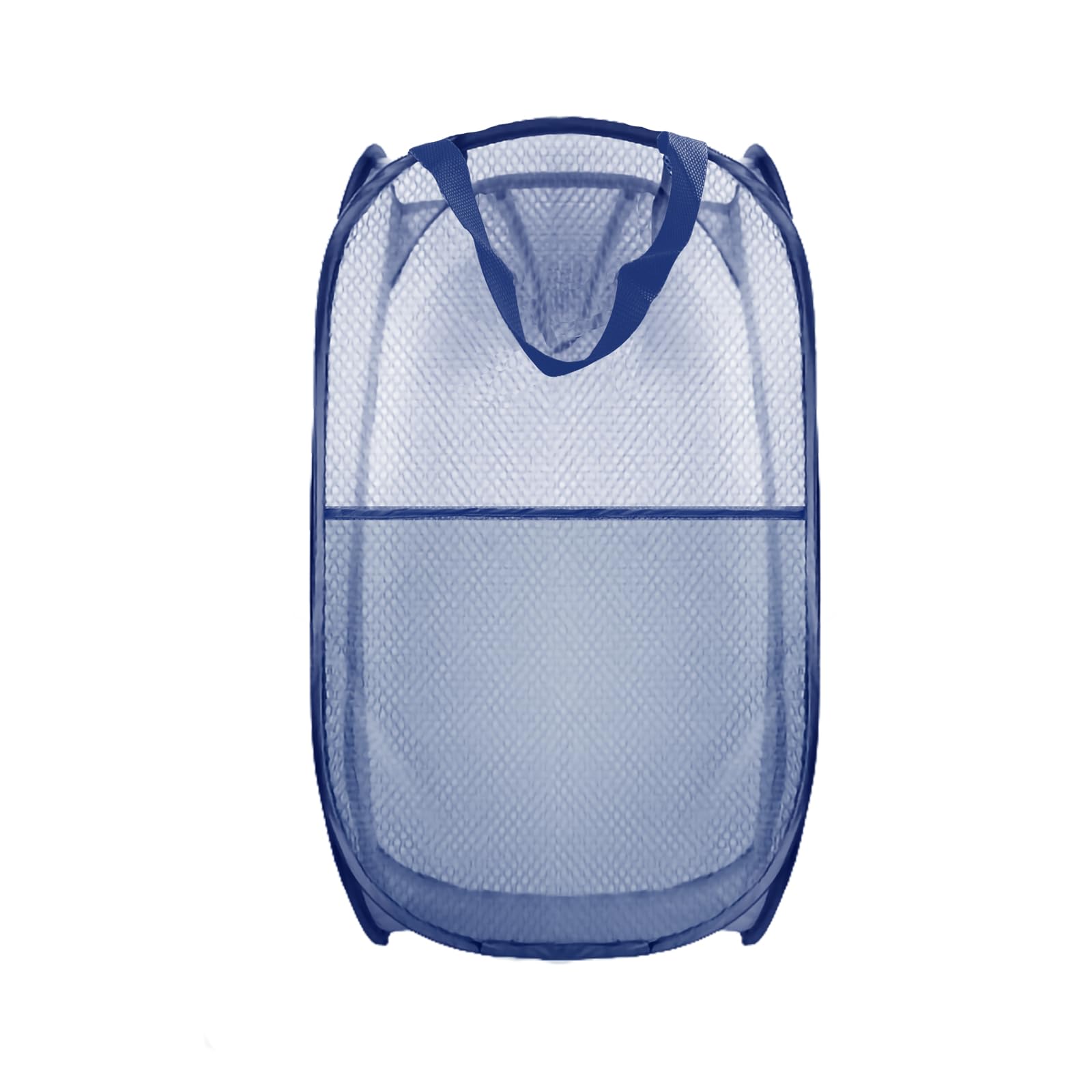 Buyongwant Collapsible Pop Up Laundry Hamper, Mesh Foldable Laundry Basket, Extra Large - 28'' X 16'' X 16'' (Blue)
