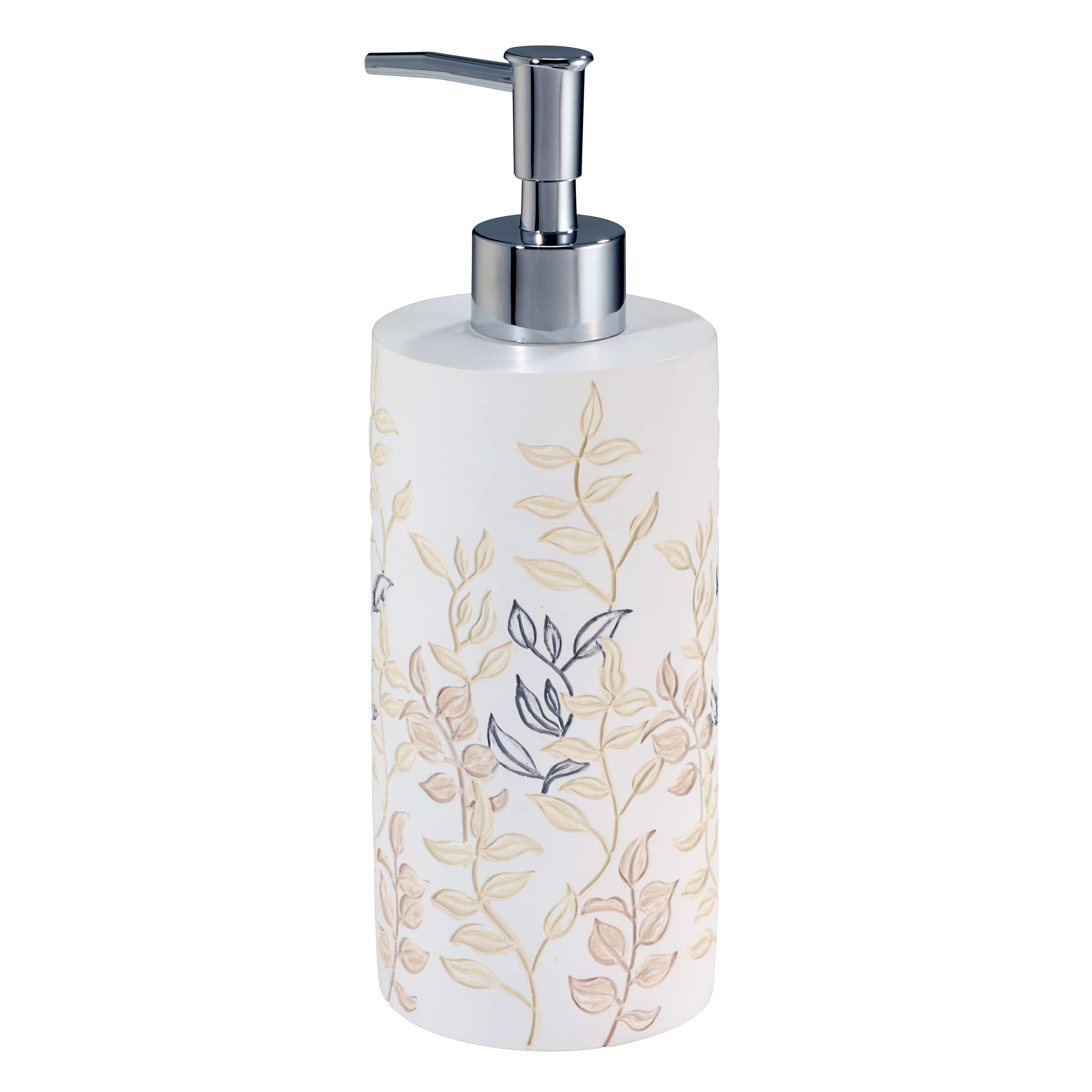 Avanti Linens - Soap Dispenser/Lotion Pump, Guest Bathroom Essentials, Chic Home Decor (Marielle Collection)