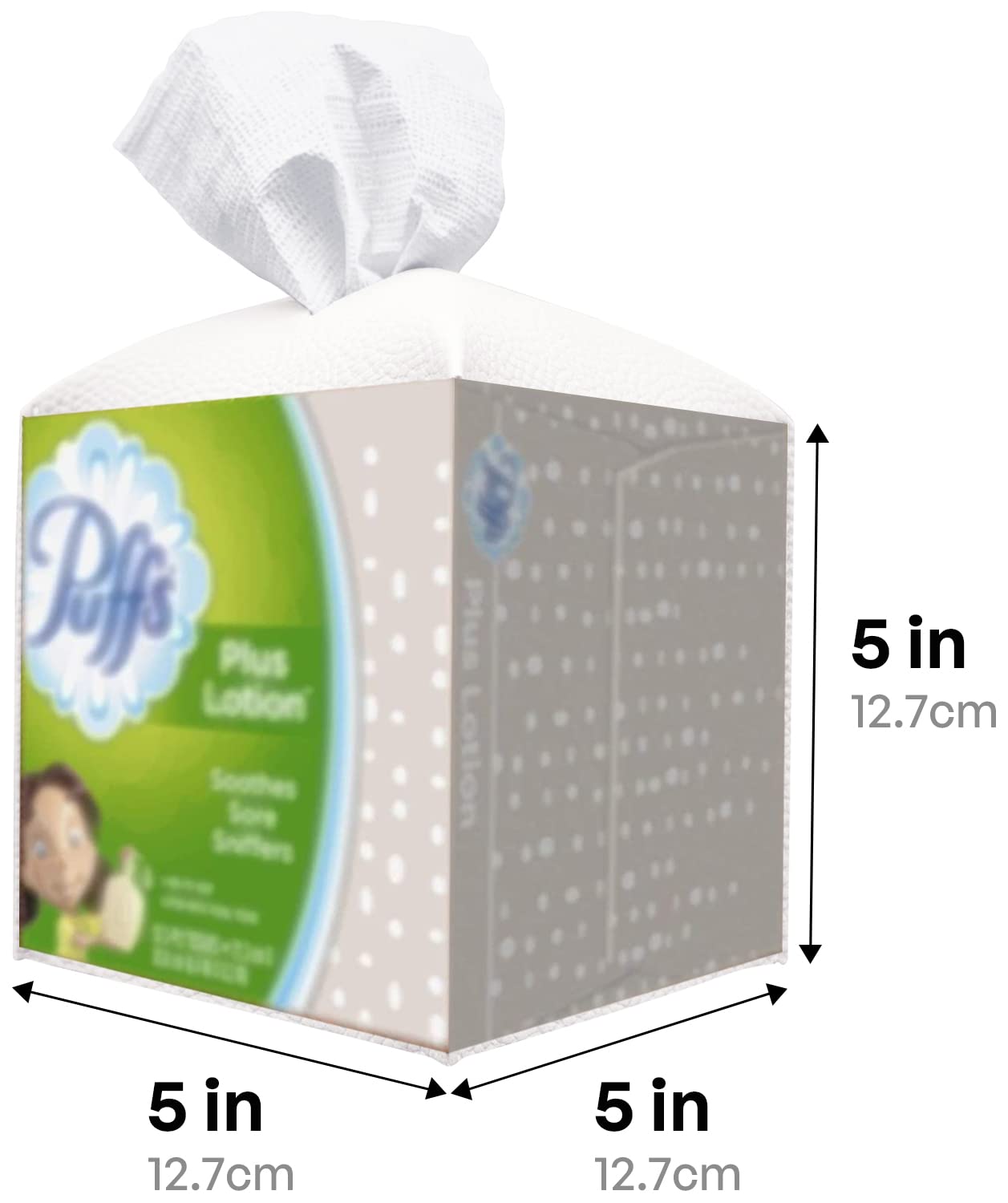 Carrotez Tissue Box Cover, Refined Modern Pu Leather Square Holder - Decorative Holder/Organizer For Bathroom Vanity Countertop,