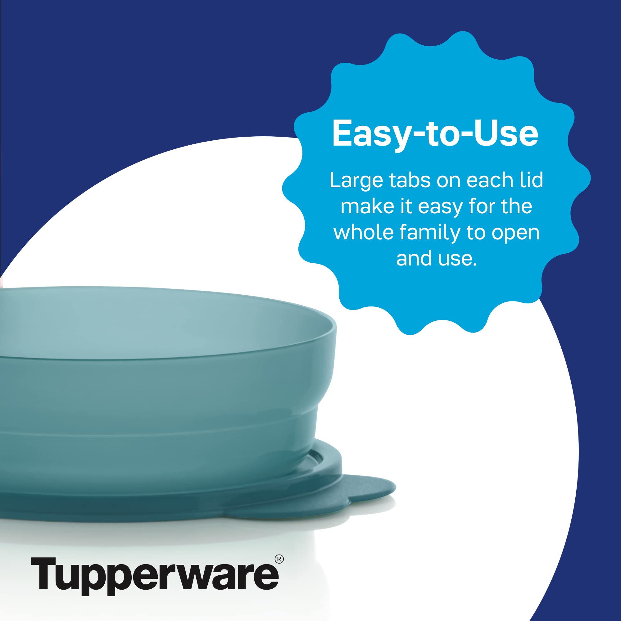 Tupperware Brand Microwave Reheatable Cereal Bowls (500Ml/2 Cup) + Lids - Dishwasher Safe & Bpa Free - Airtight, Leak-Proof Food