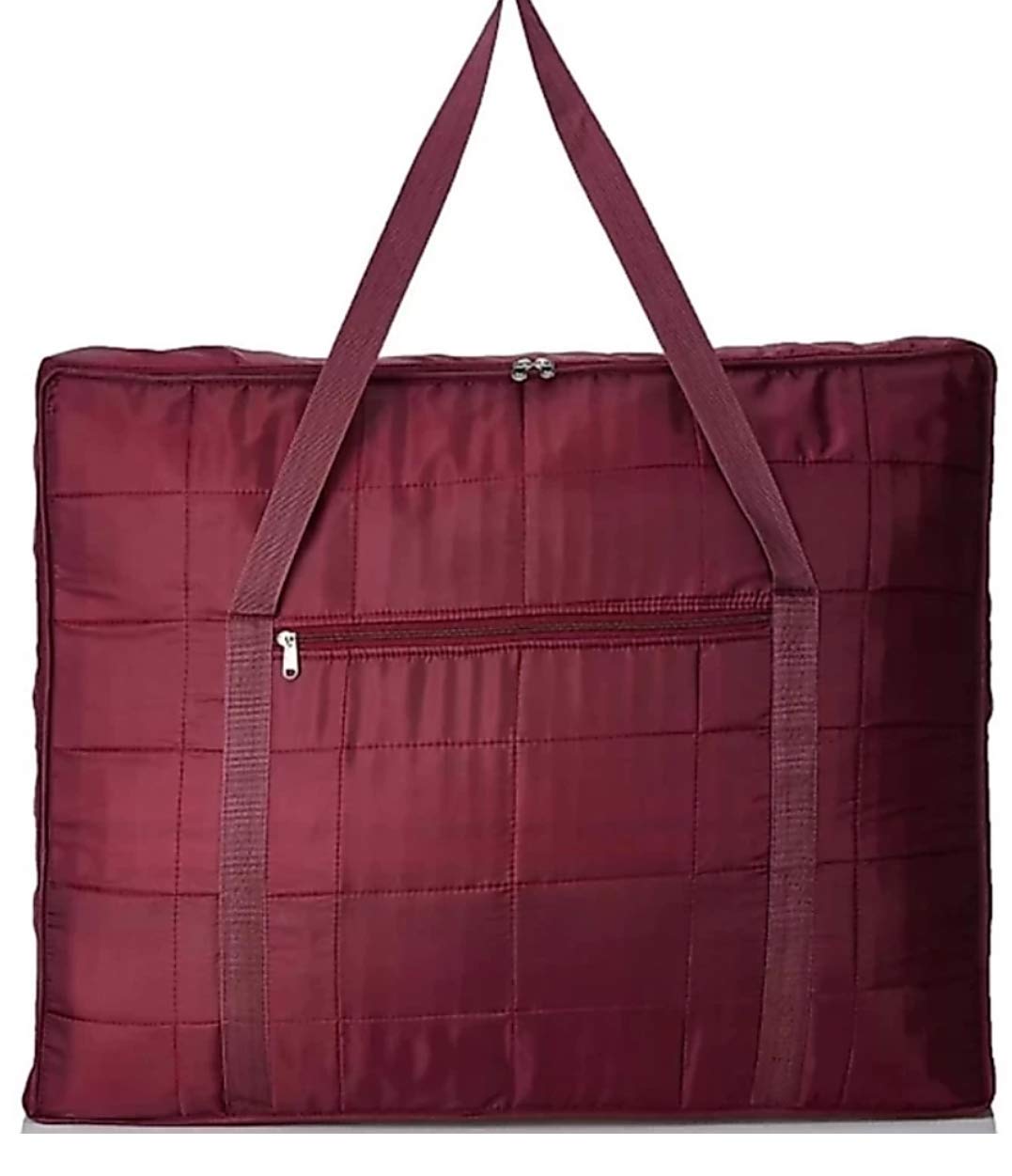 CUSTOMARY Nylon Double Bed Blanket Bag Cover/Saree Bag/Household Storage Bag With Water Proof Dust Proof.